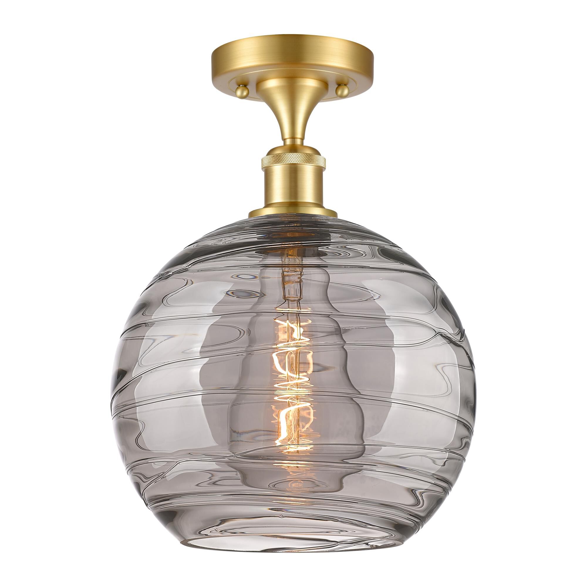 Bruno Marashlian Athens Deco Swirl 10 Inch Semi Flush Mount by Innovations Lighting