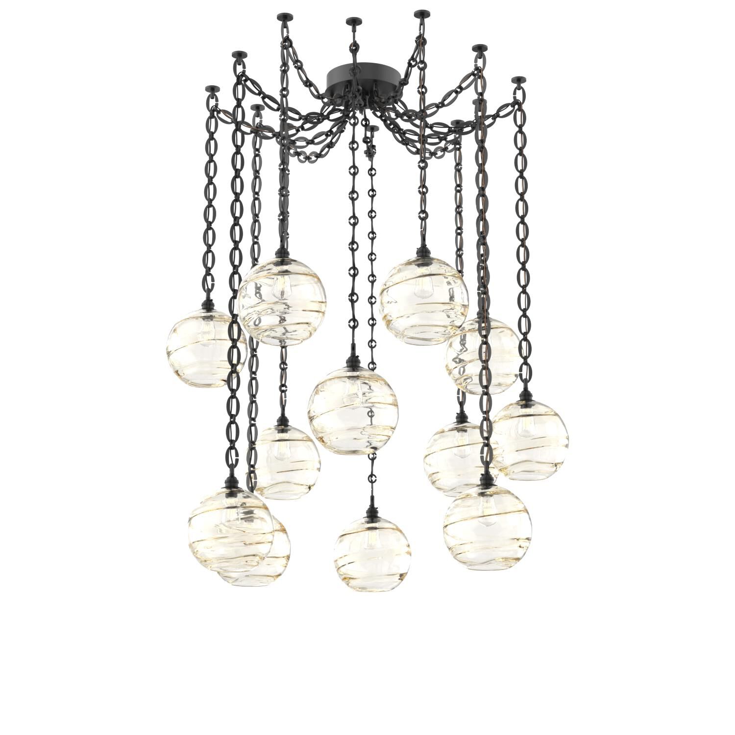 Levi Wilson Terra 18 Inch Multi Pendant Light by Hammerton Studio