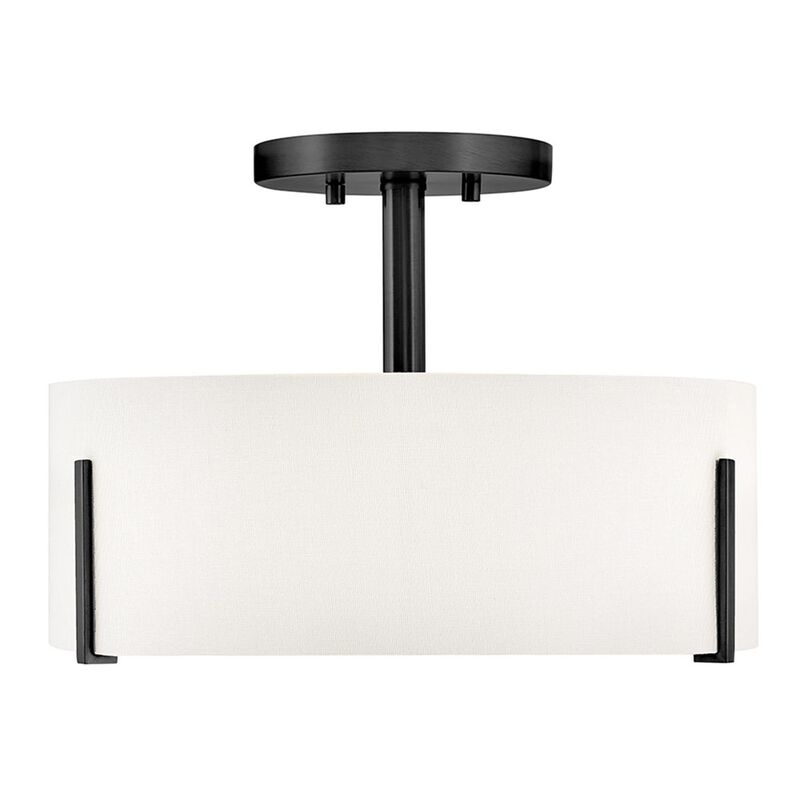 Halle 14 Inch 3 Light Semi Flush Mount by Hinkley