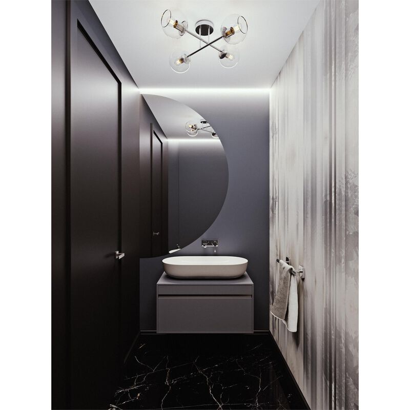 Jamie 25 Inch 4 Light Semi Flush Mount by AFX Lighting