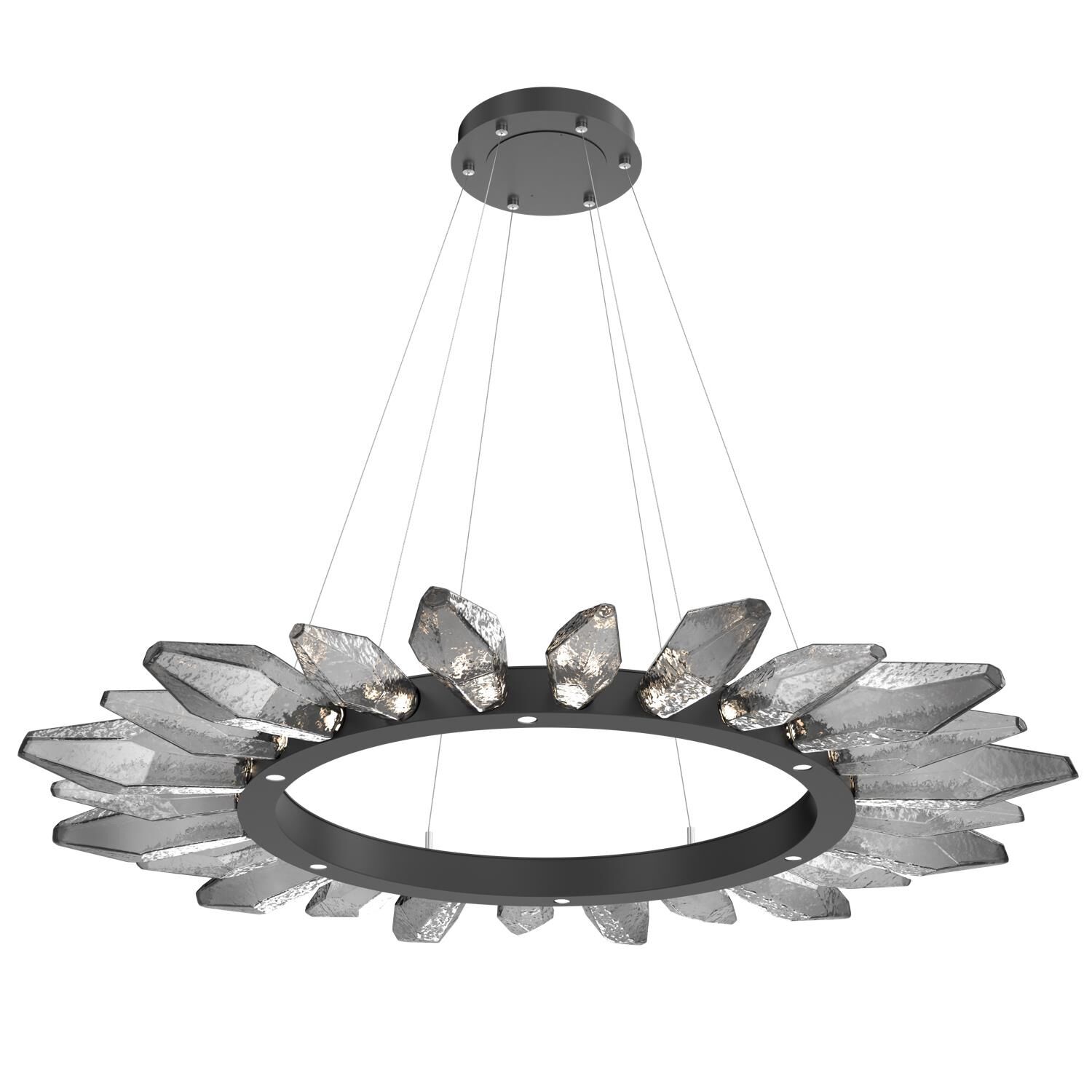Rock Crystal 56 Inch 30 Light LED Chandelier by Hammerton Studio