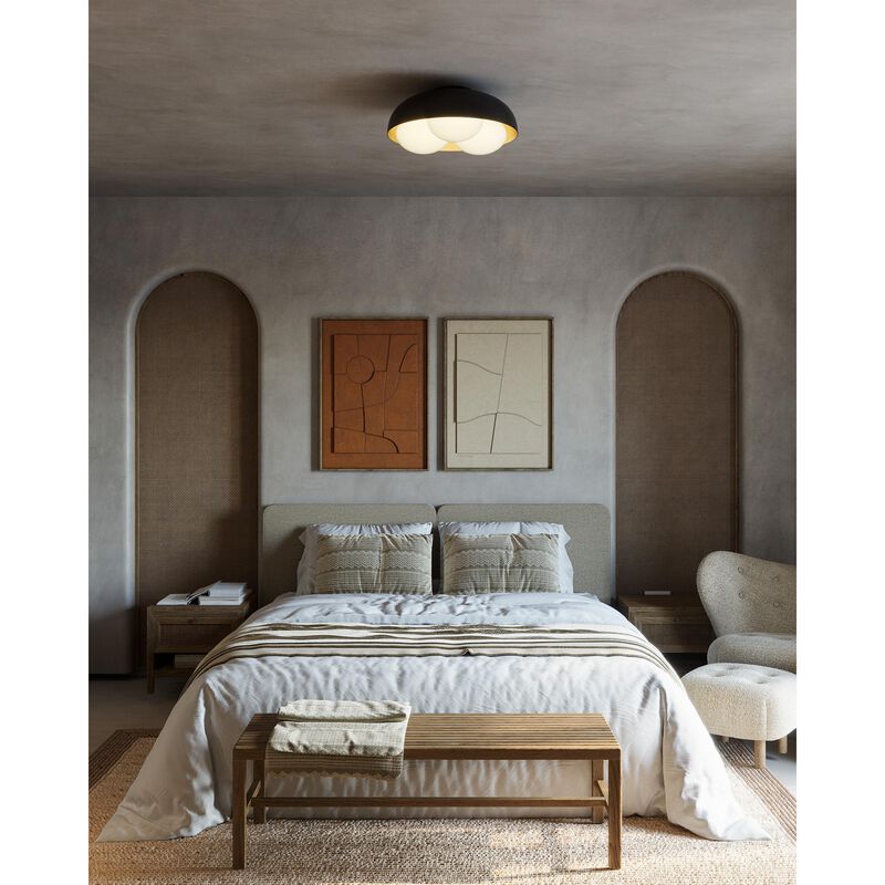 Robyn 16 Inch 3 Light Flush Mount by Alora Mood