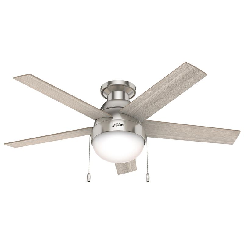 Anslee 46 Inch Ceiling Fan with Light Kit by Hunter Fan