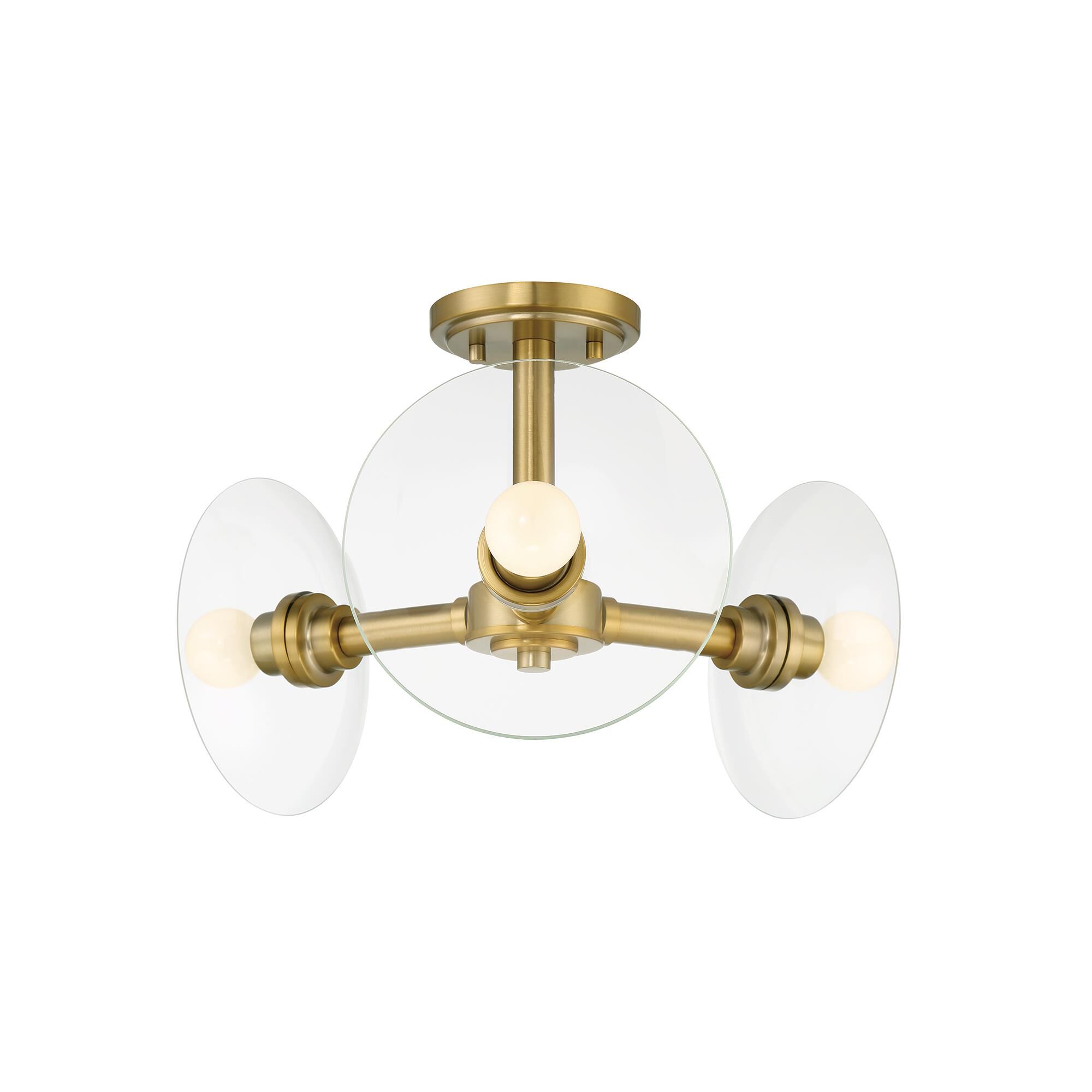Litto 14 Inch 3 Light Semi Flush Mount by Designers Fountain