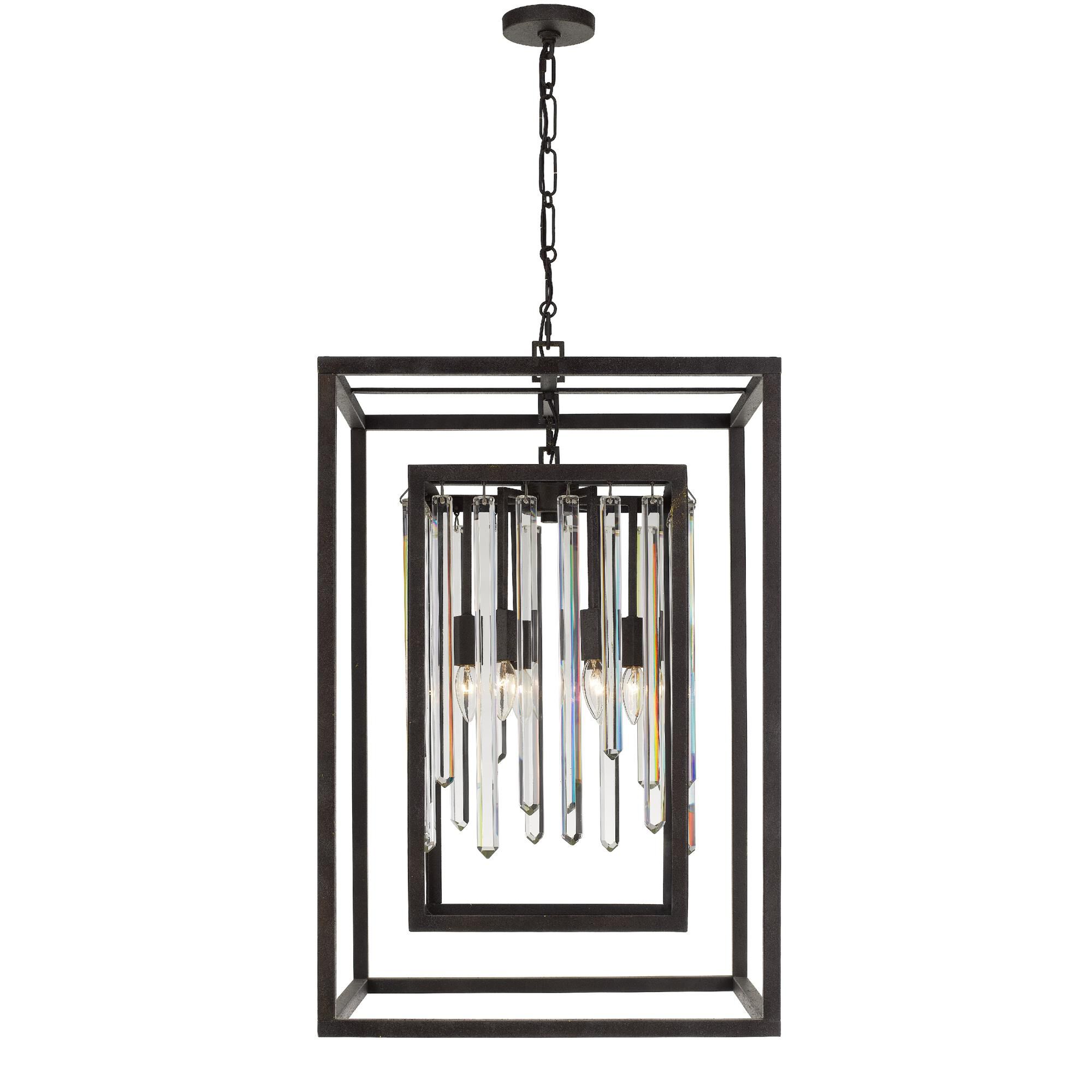 Shown in Forged Bronze finish and Hand Cut crystal