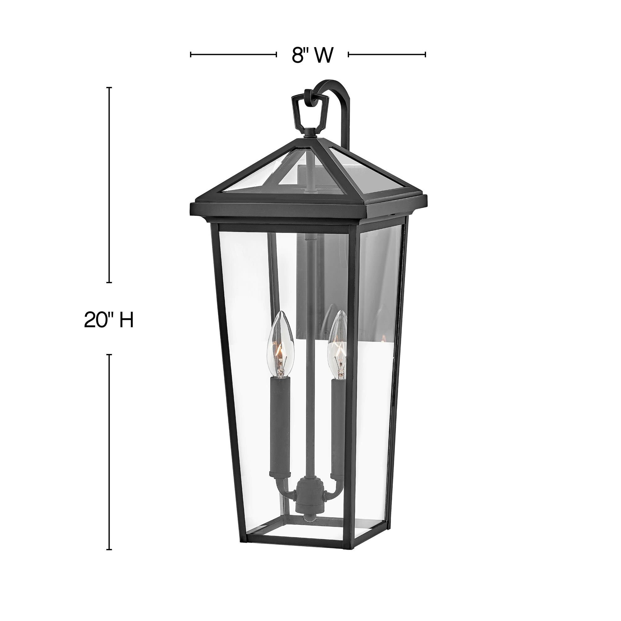 Shown in Museum Black finish and Clear glass