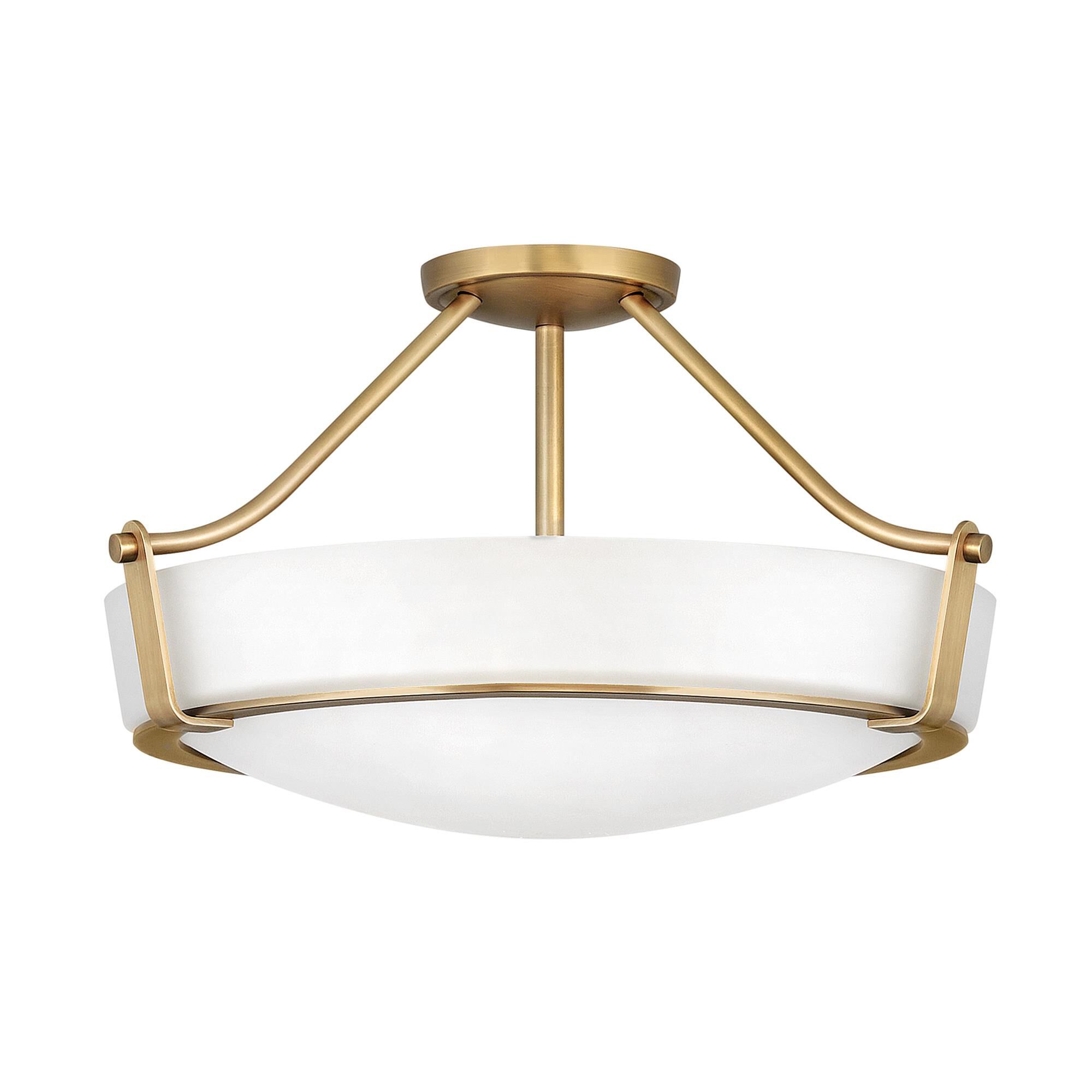 Hathaway 21 Inch 4 Light Semi Flush Mount,