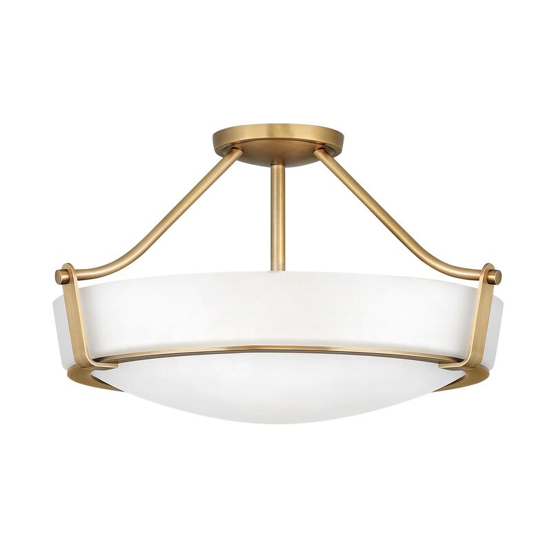 Hathaway 21 Inch 4 Light Semi Flush Mount by Hinkley