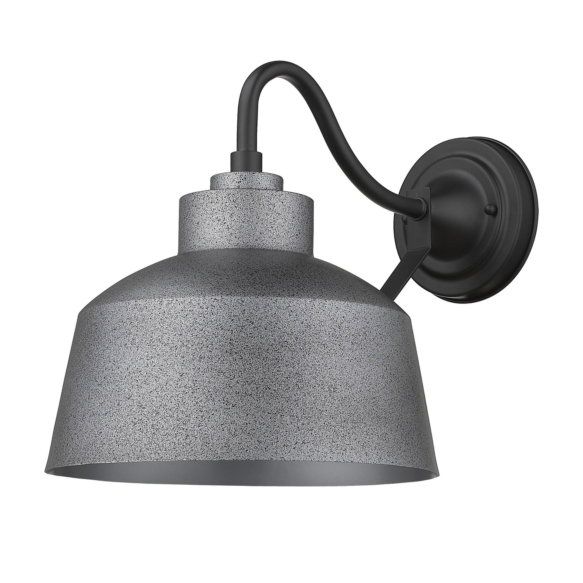 Shown in Gray finish and Gray glass and Gray, Metal Bowl Shaped shade