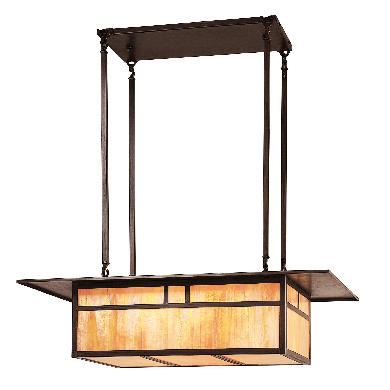 Huntington 28 Inch 4 Light Linear Suspension Light by Arroyo Craftsman