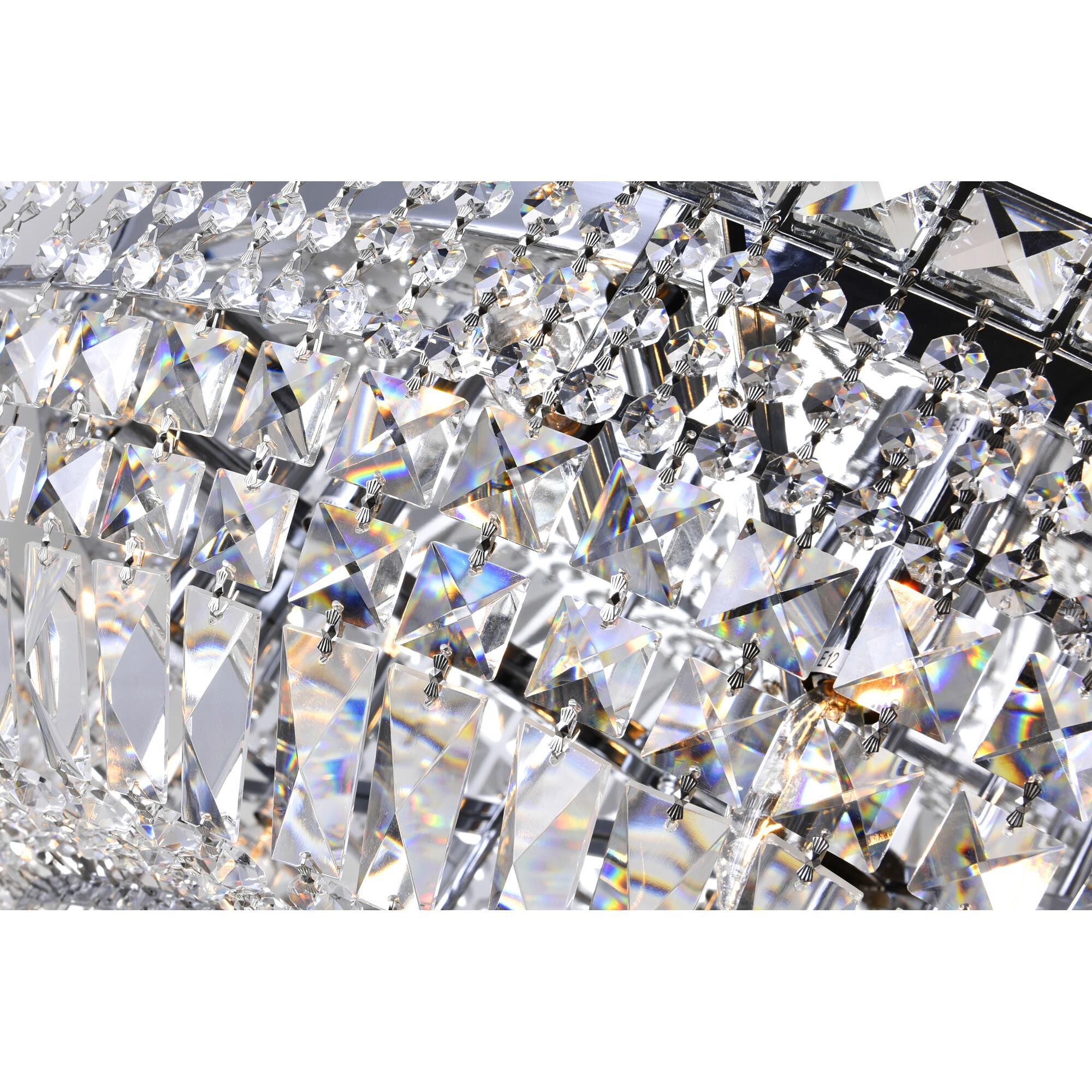 Shown in Chrome finish and K9 Clear crystal