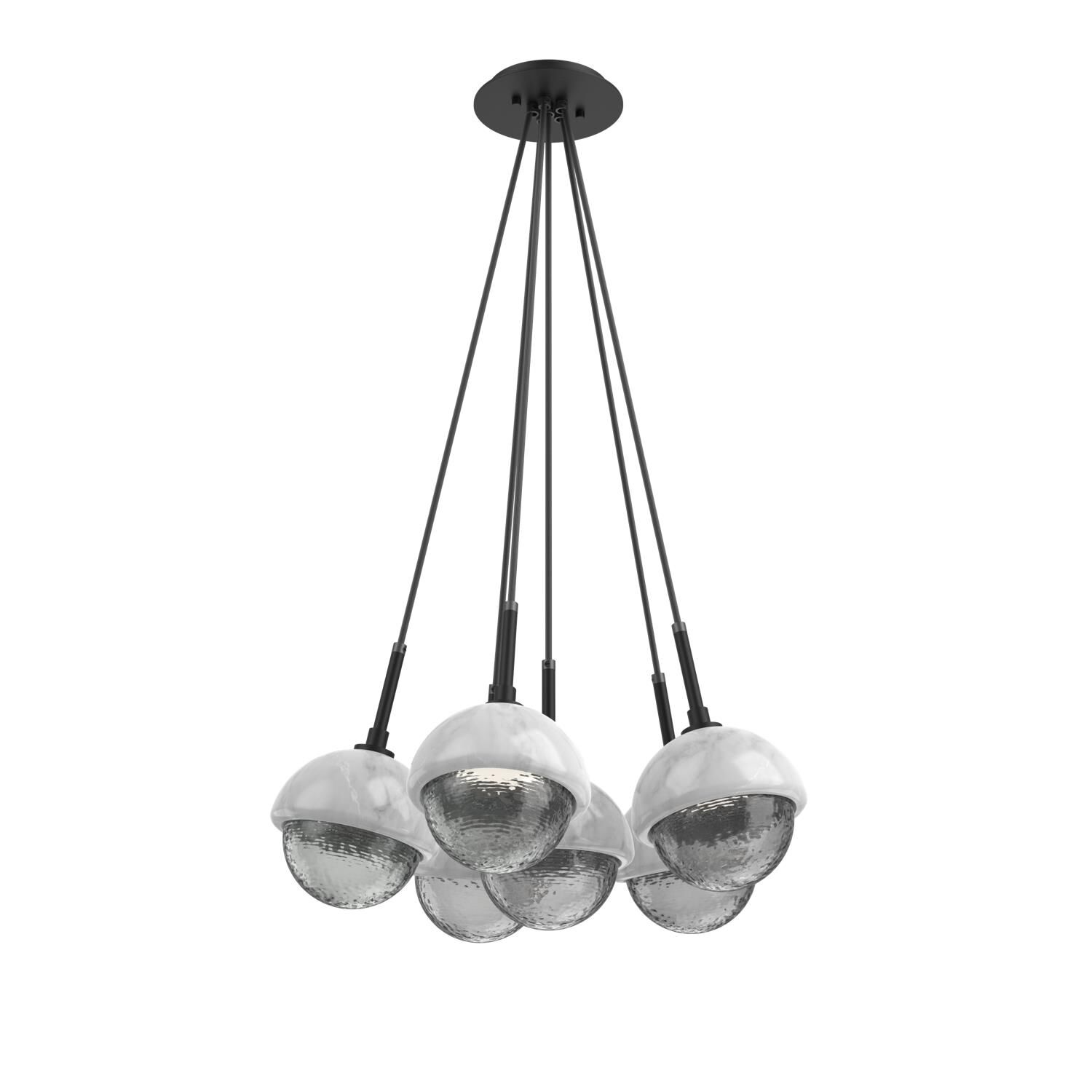 Levi Wilson Cabochon 19 Inch Multi Pendant Light by Hammerton Studio
