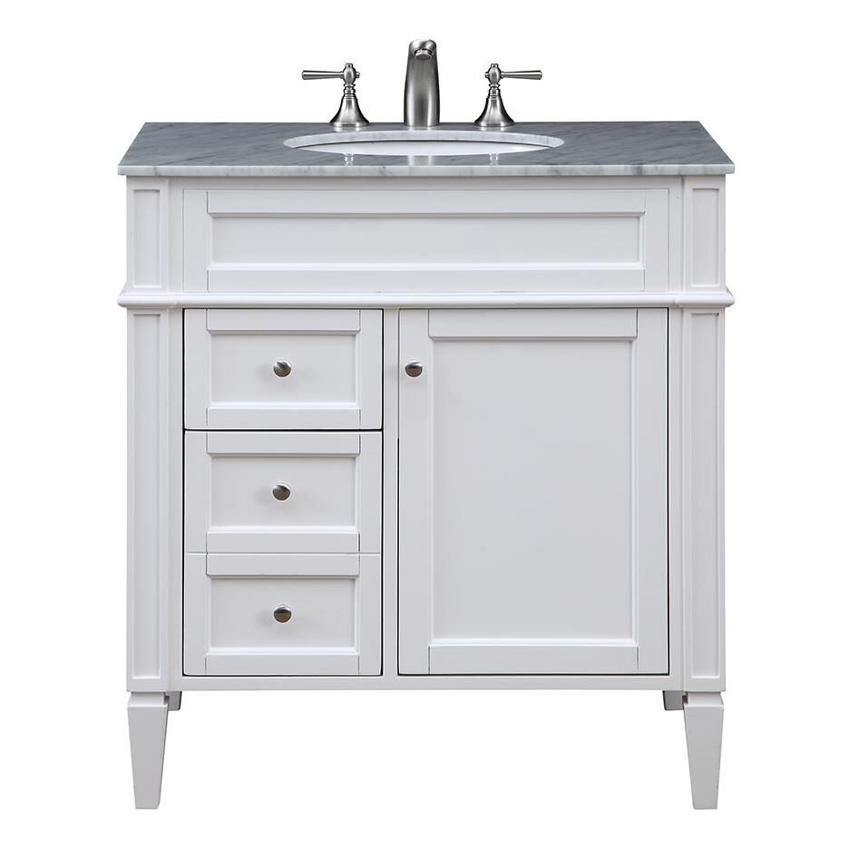 Shown in White finish