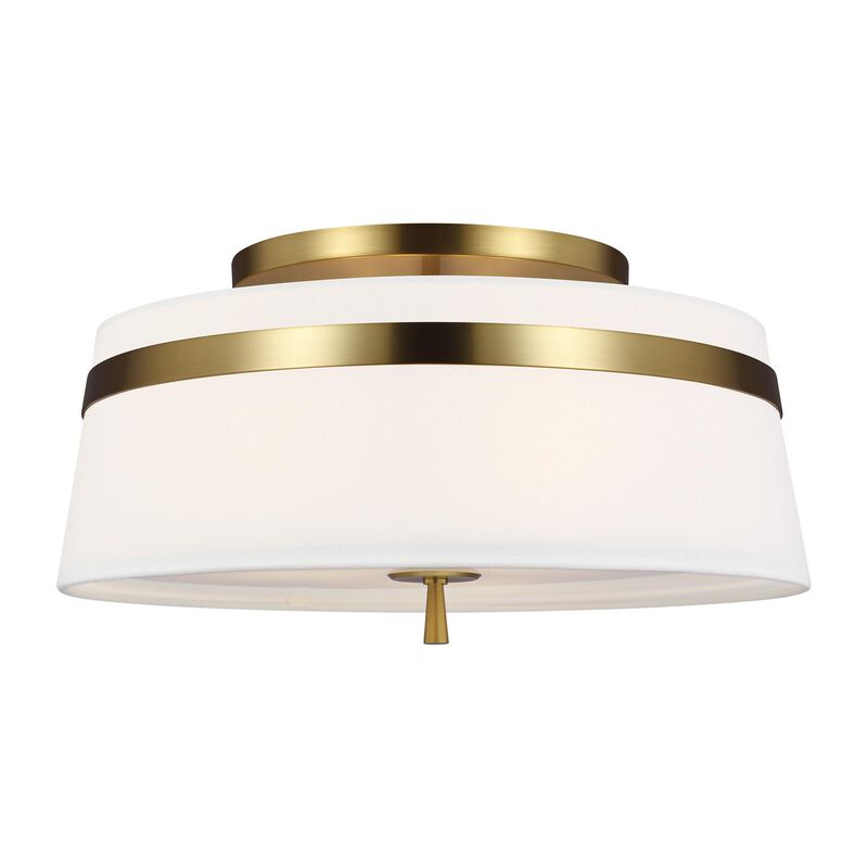 Alexa Hampton Cordtlandt 19 Inch 3 Light Semi Flush Mount by Visual Comfort Studio