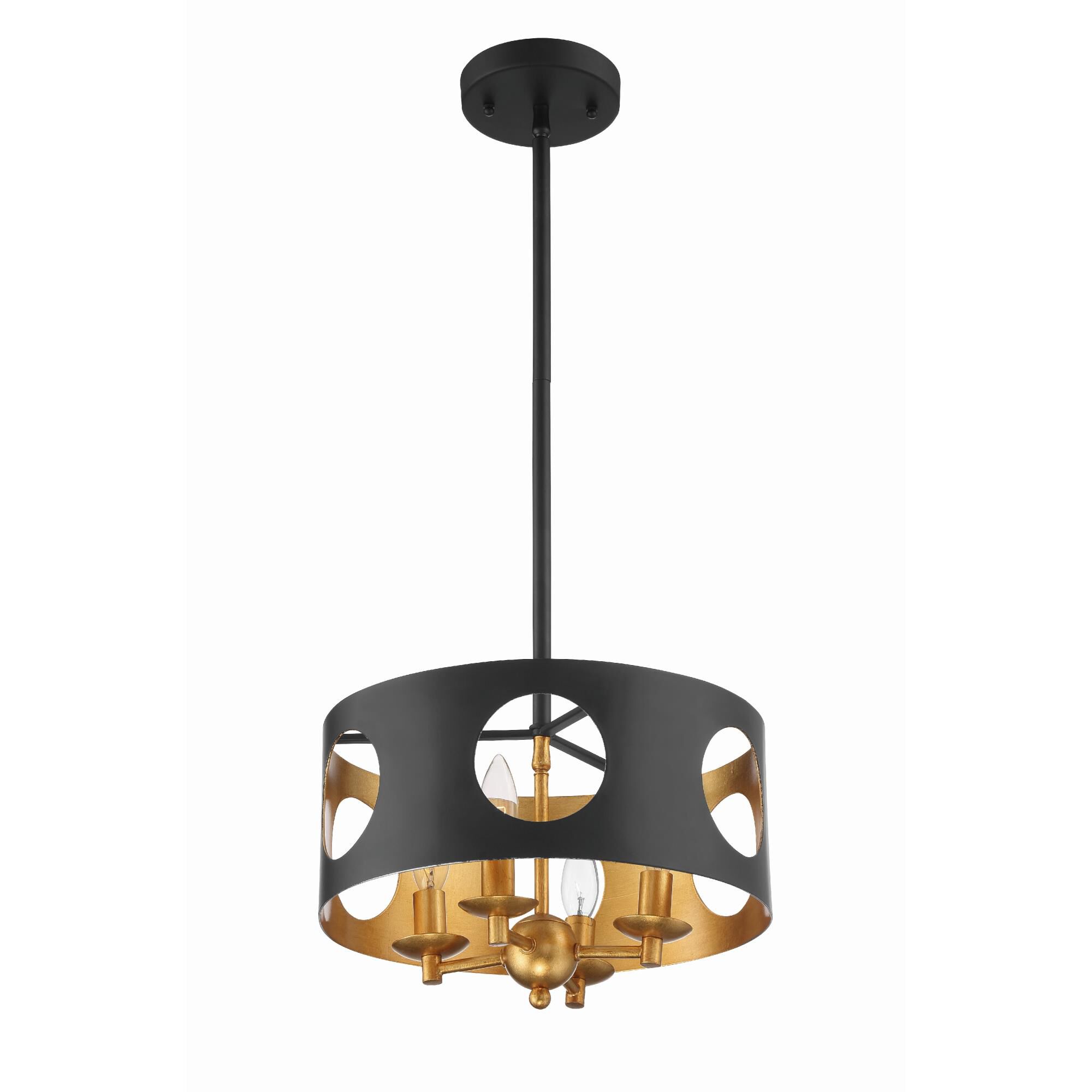 Shown in Black + Antique Gold finish