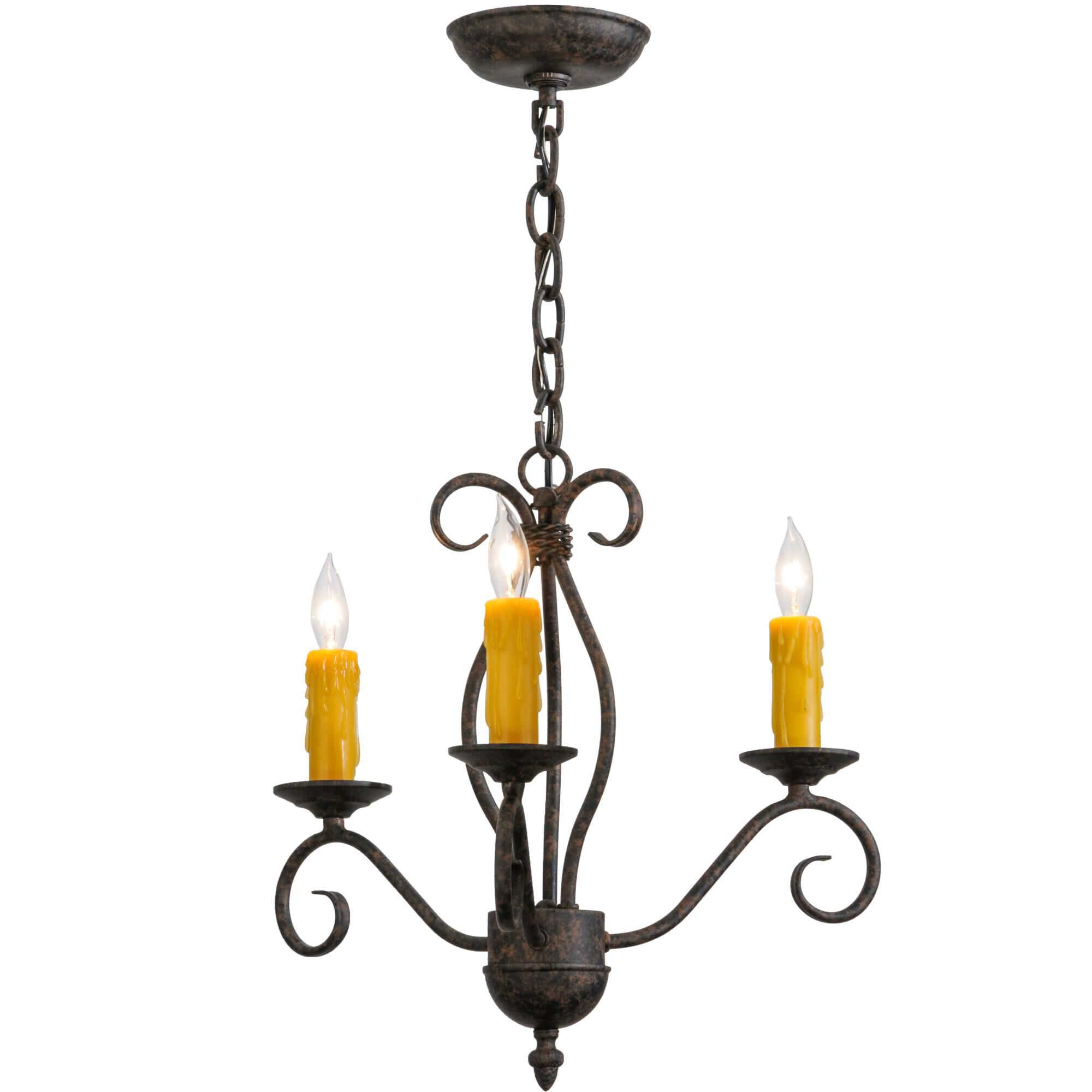 18 Inch 3 Light Mini Chandelier by Meyda Lighting