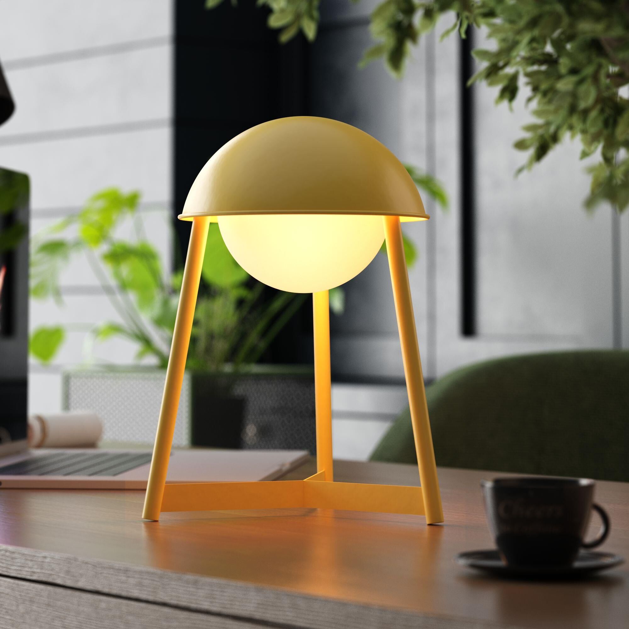 Kibun Helmet 21 Inch Table Lamp by Bulbrite