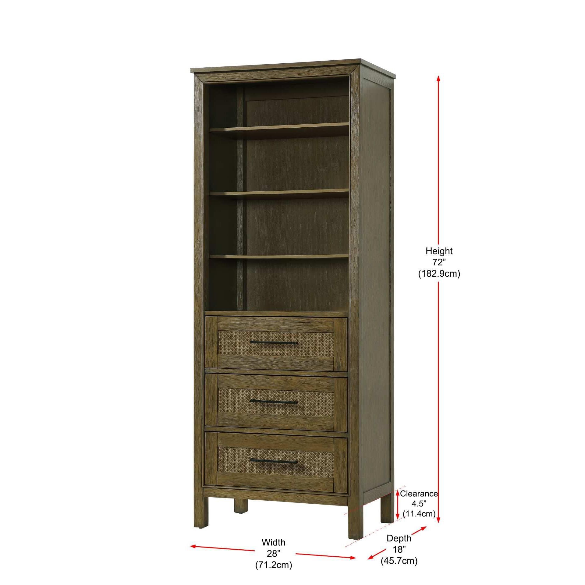 Alina 72 Inch Storage Cabinet by Elegant Decor