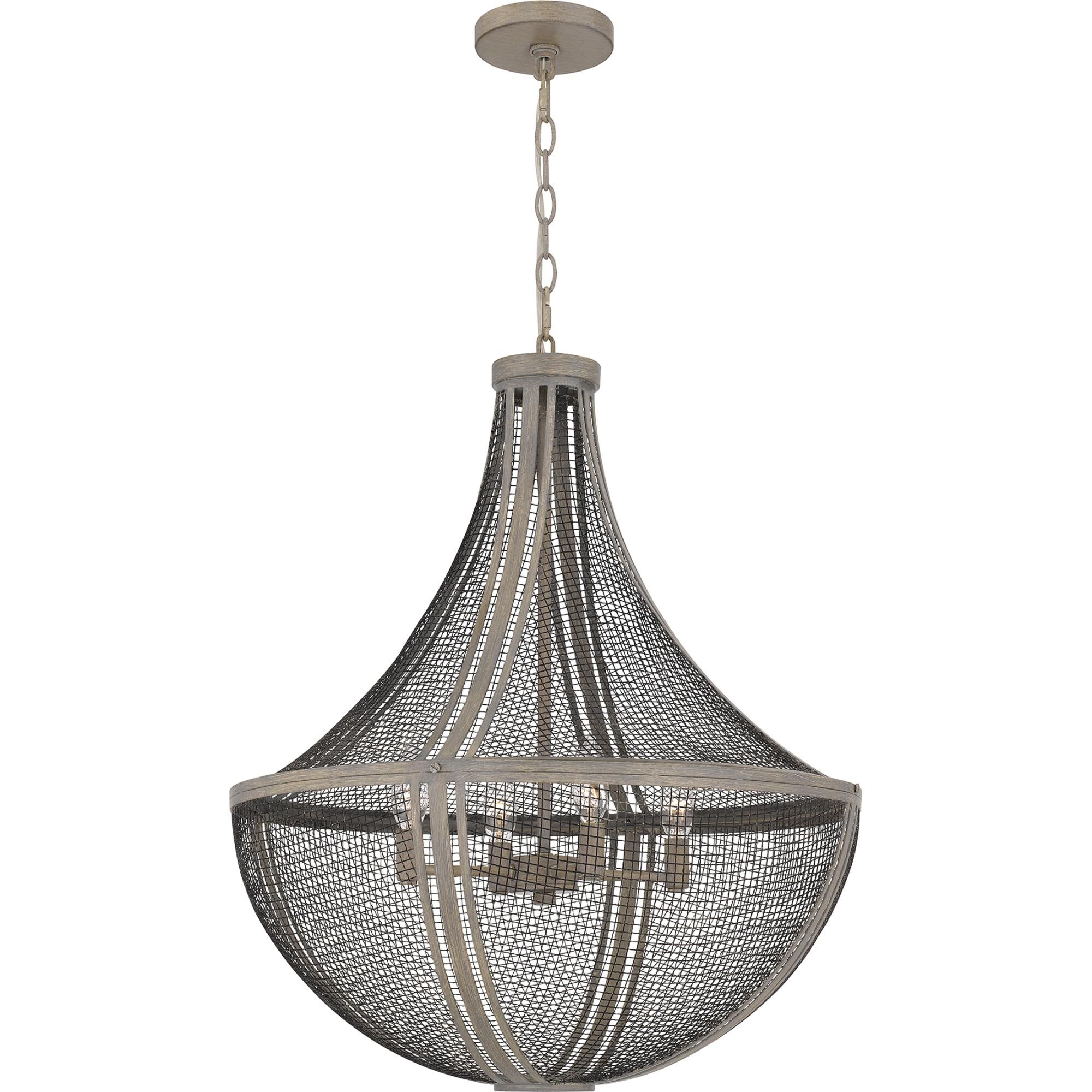 Hallie 22 Inch 4 Light Large Pendant by Quoizel