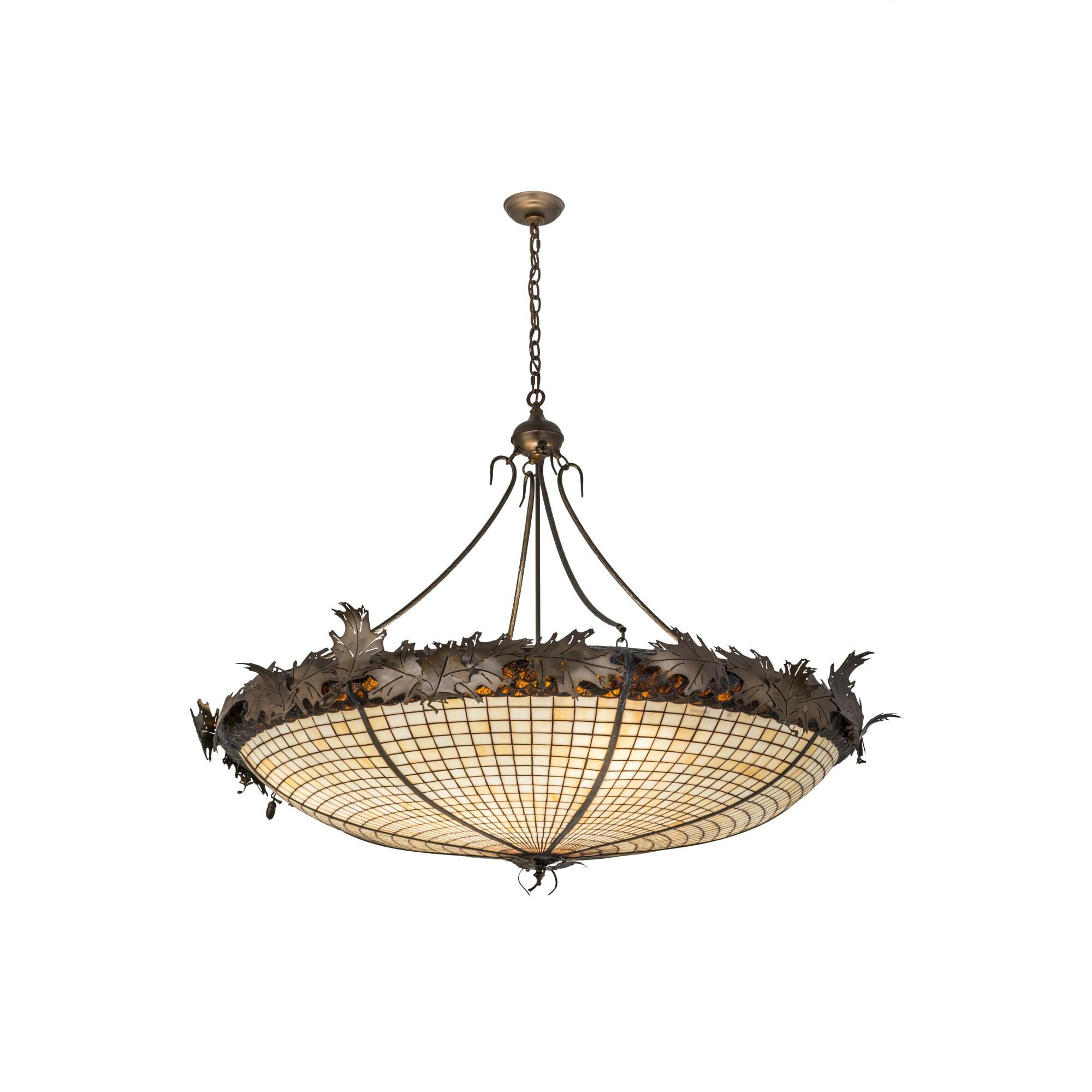 Greenbriar Oak 54 Inch Large Pendant by Meyda Lighting