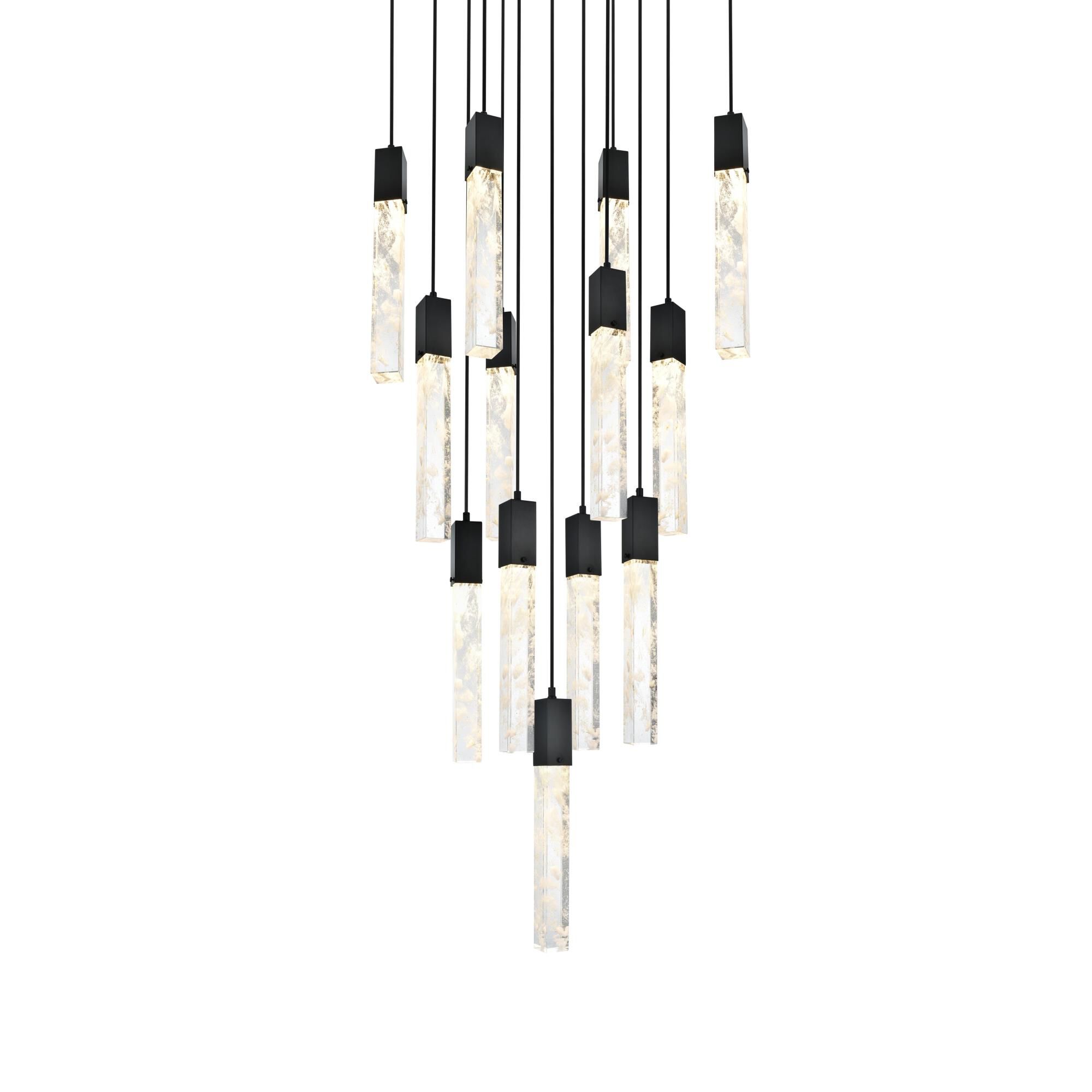 Aurora 26 Inch Multi Light Pendant by Elegant Lighting