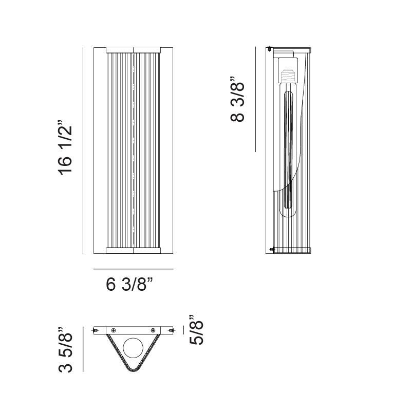 Matteo Lighting Palmira 16 Inch LED Wall Sconce