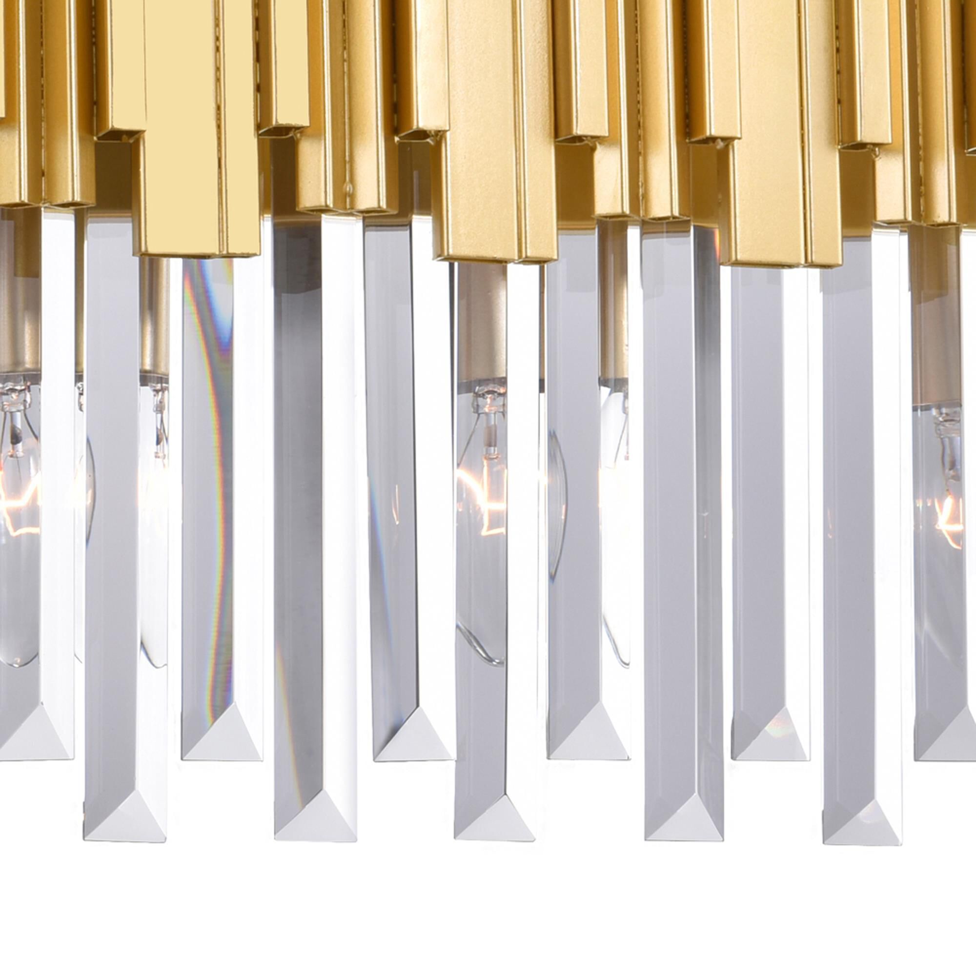 Shown in Medallion Gold finish and K9 Clear crystal