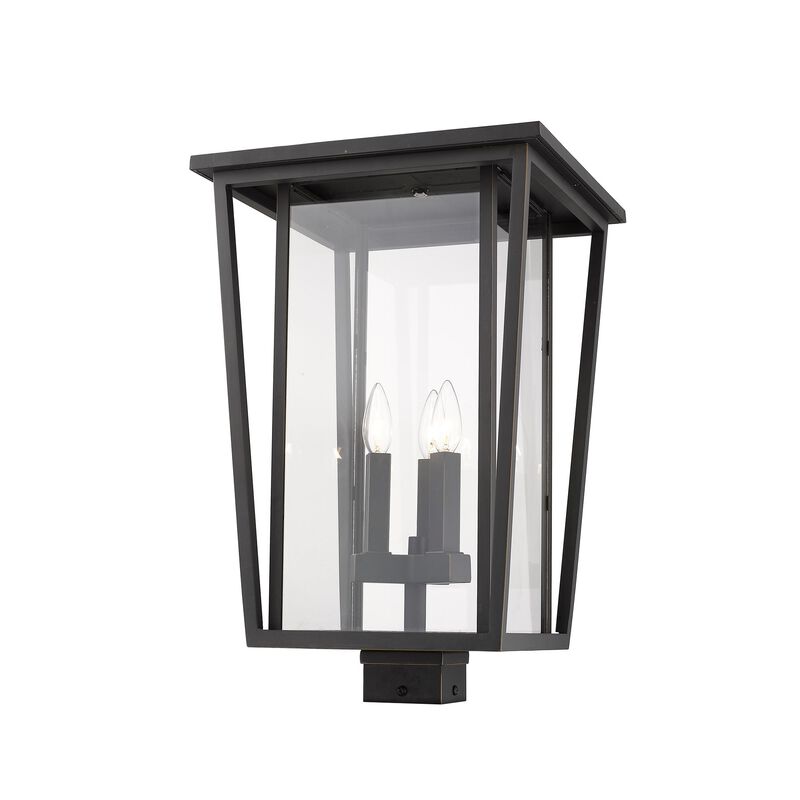 Seoul 22 Inch Tall 3 Light Outdoor Post Lamp by Z-Lite