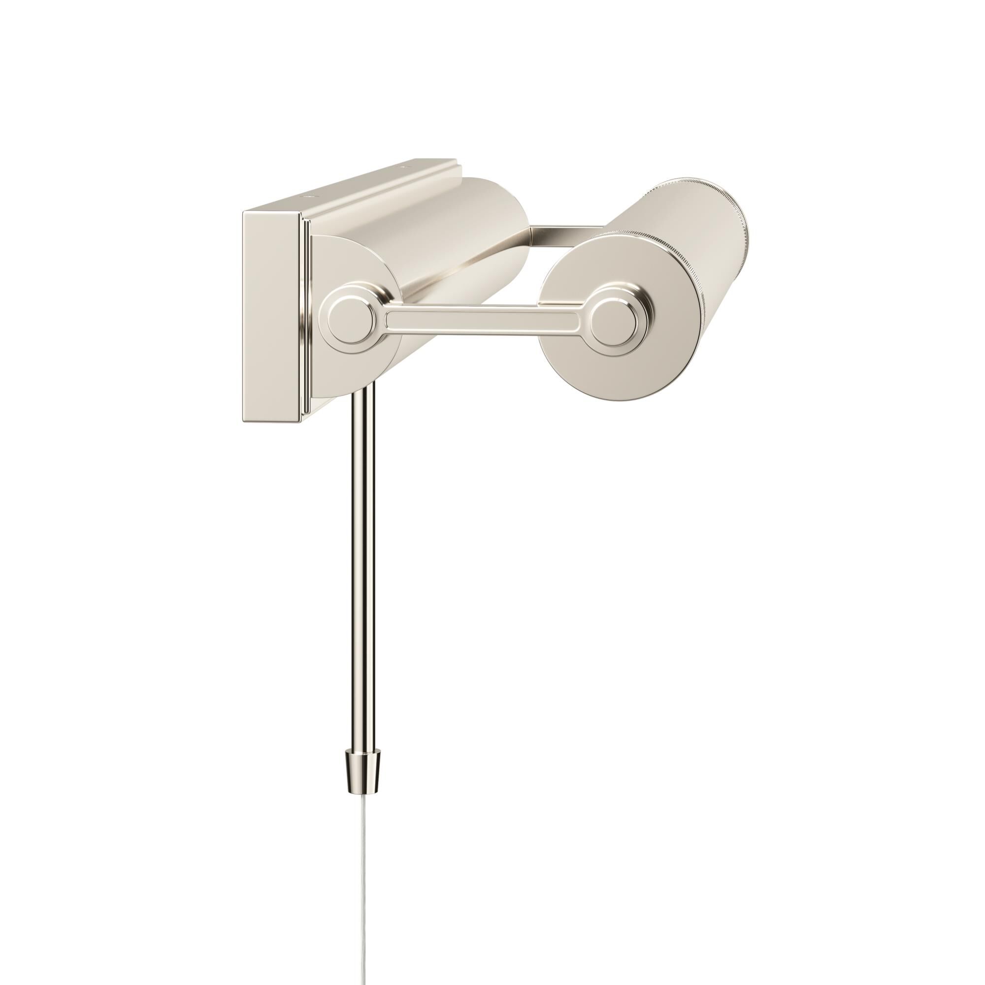 Shown in Polished Nickel finish and Metal shade