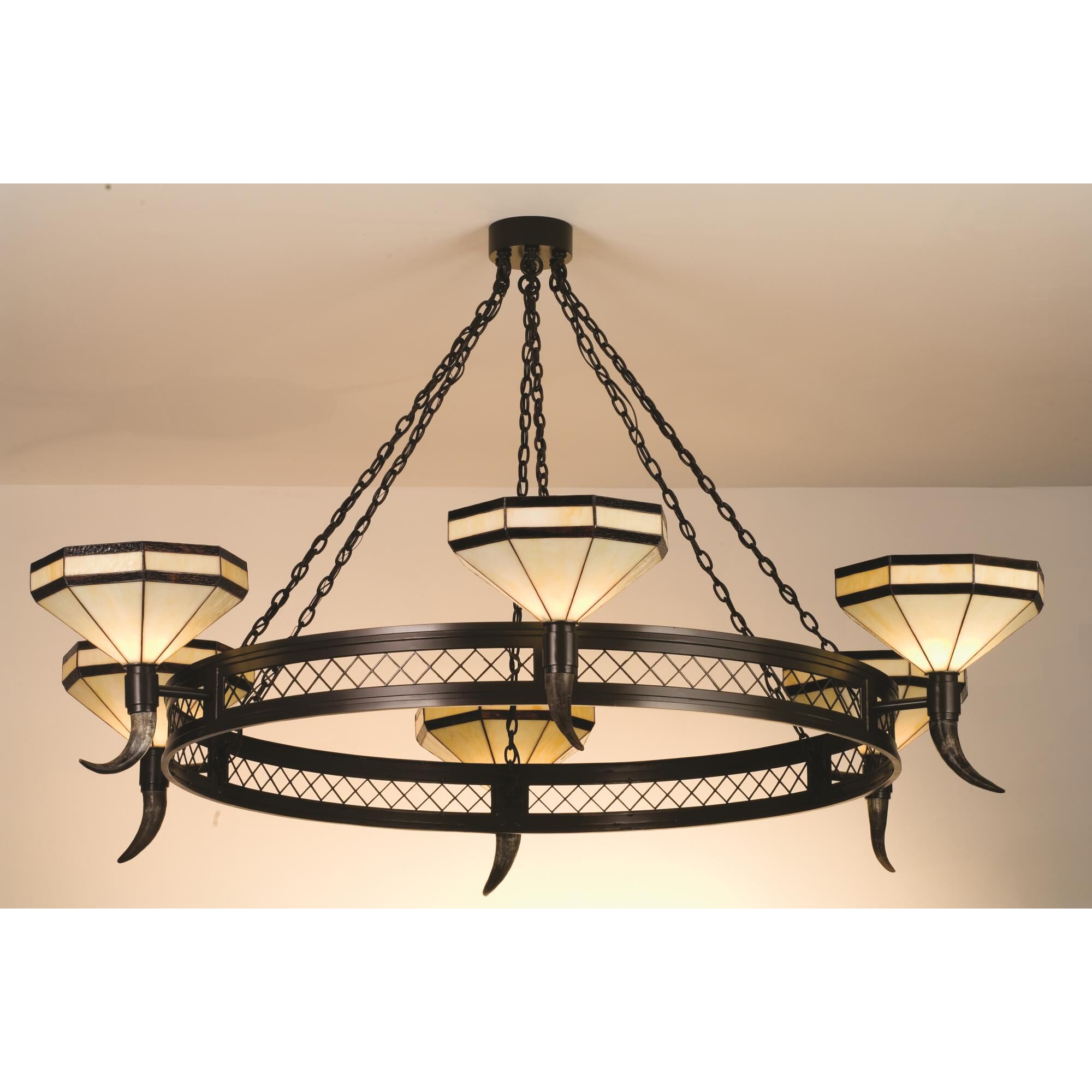 Top Ridge 72 Inch 6 Light Chandelier by Meyda Lighting