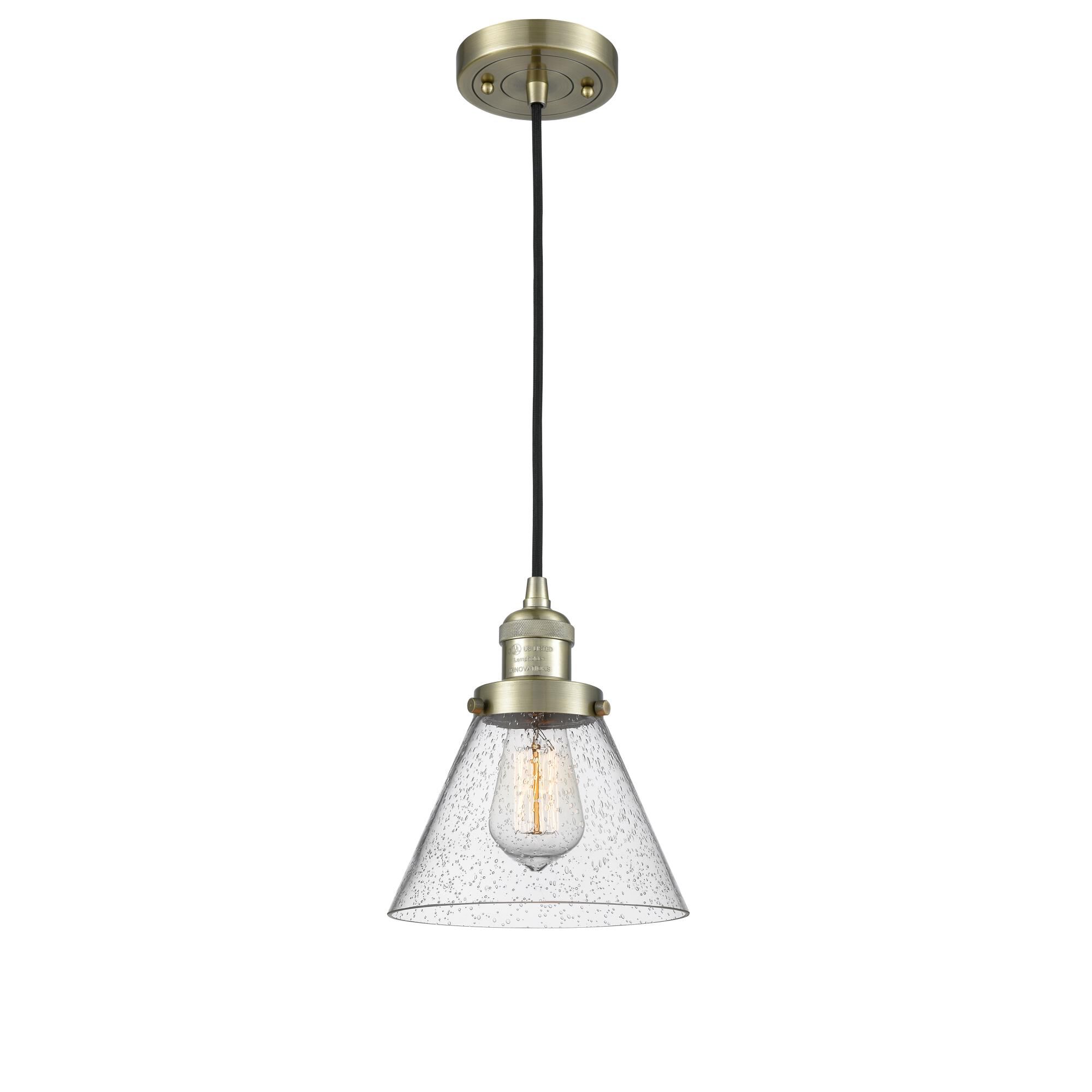 Bruno Marashlian Large Cone 8 Inch Mini Pendant by Innovations Lighting