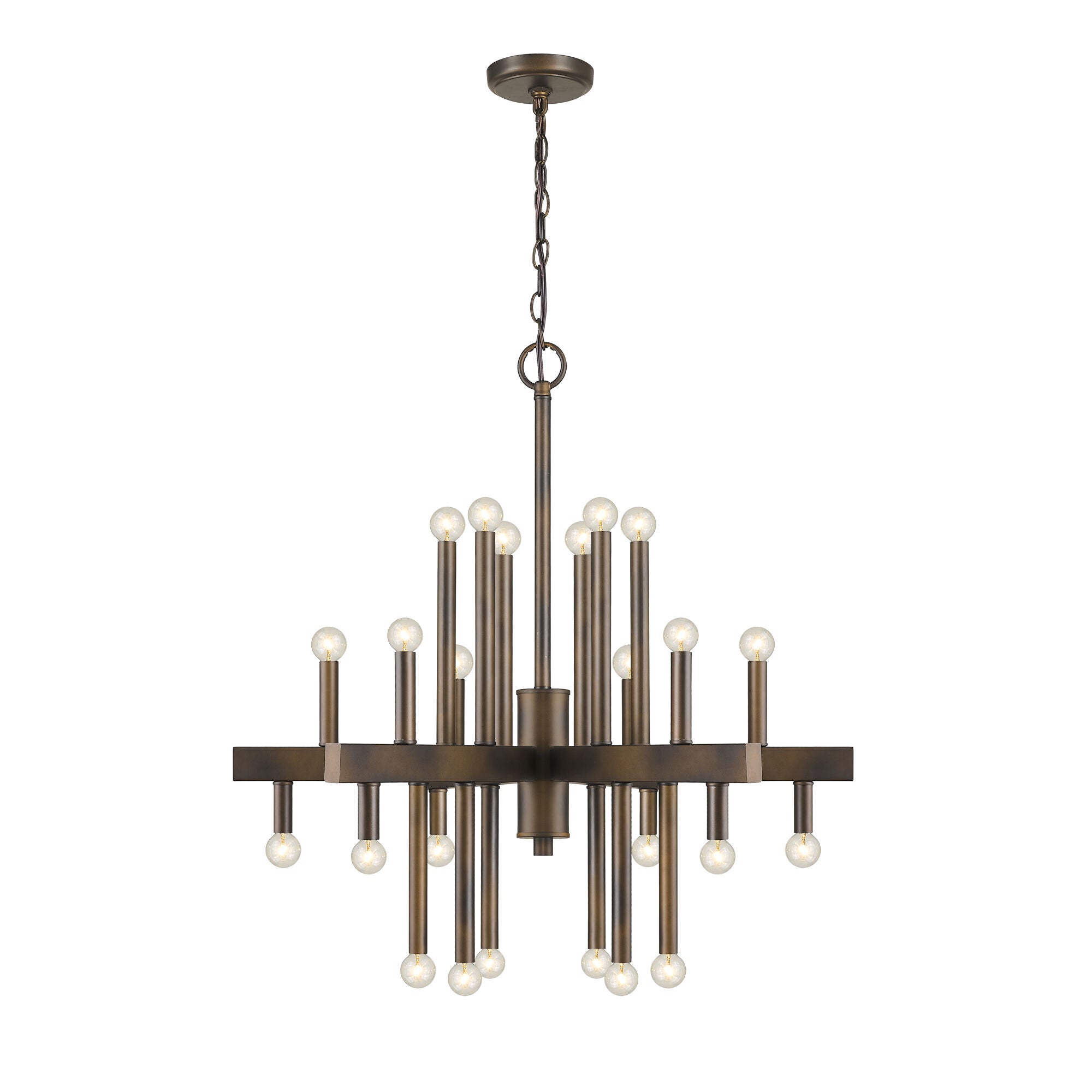 Shown in Oil-Rubbed Bronze finish and -- glass and -- shade