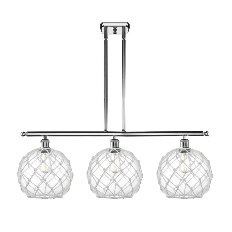 Bruno Marashlian Large Farmhouse Rope 37 Inch Linear Suspension Light by Innovations Lighting
