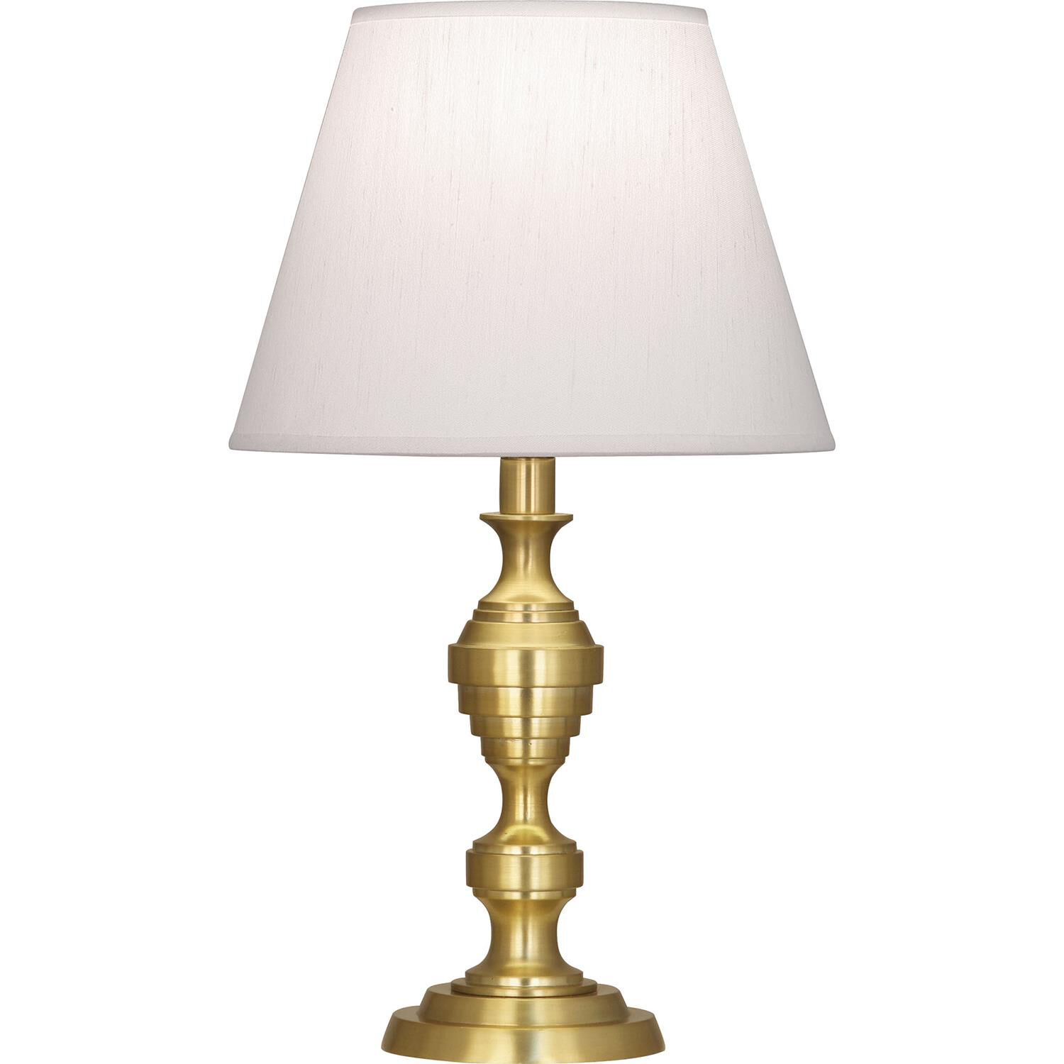 Shown in Modern Brass finish and Pearl shade and Modern Brass accent