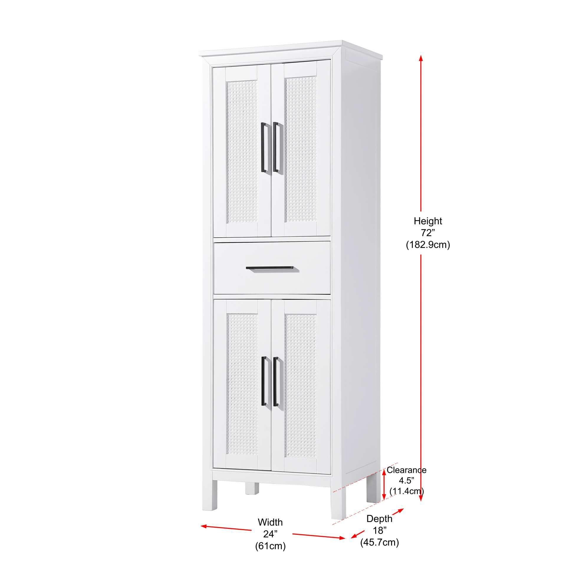 Alina 72 Inch Storage Cabinet by Elegant Decor
