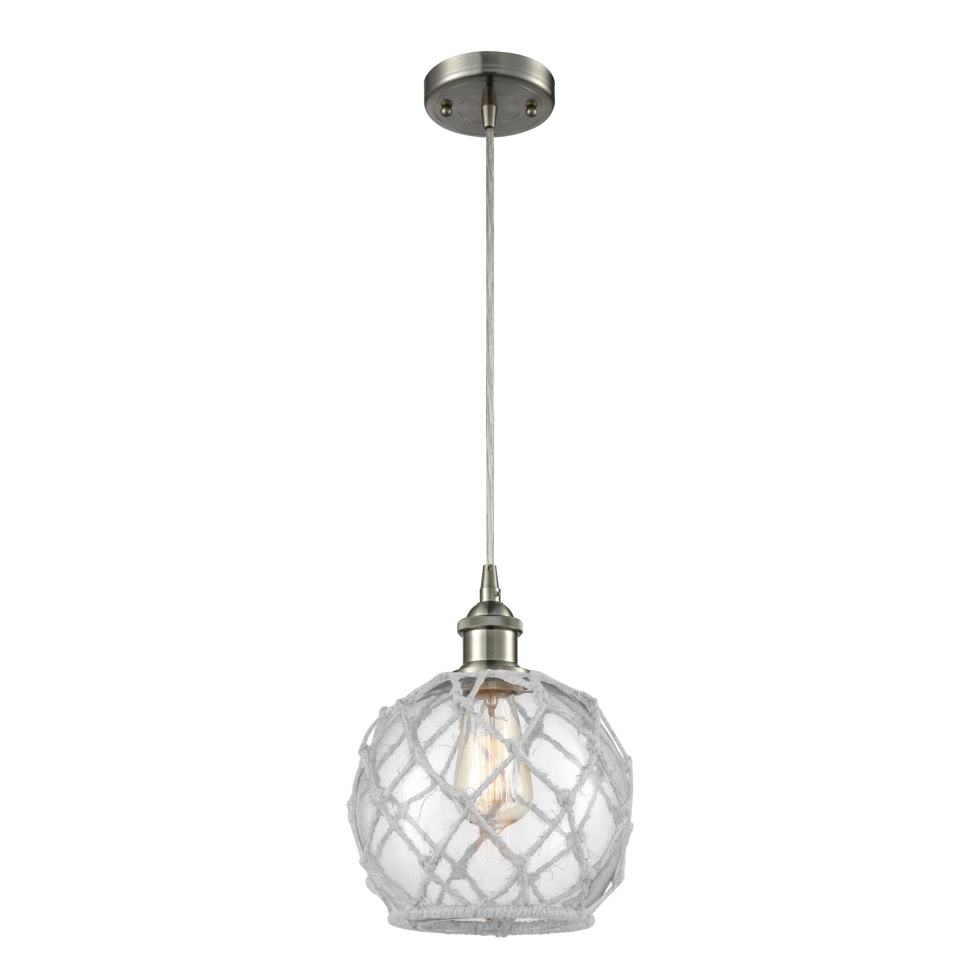 Innovations Lighting Bruno Marashlian Farmhouse Rope 8 Inch Mini Pendant