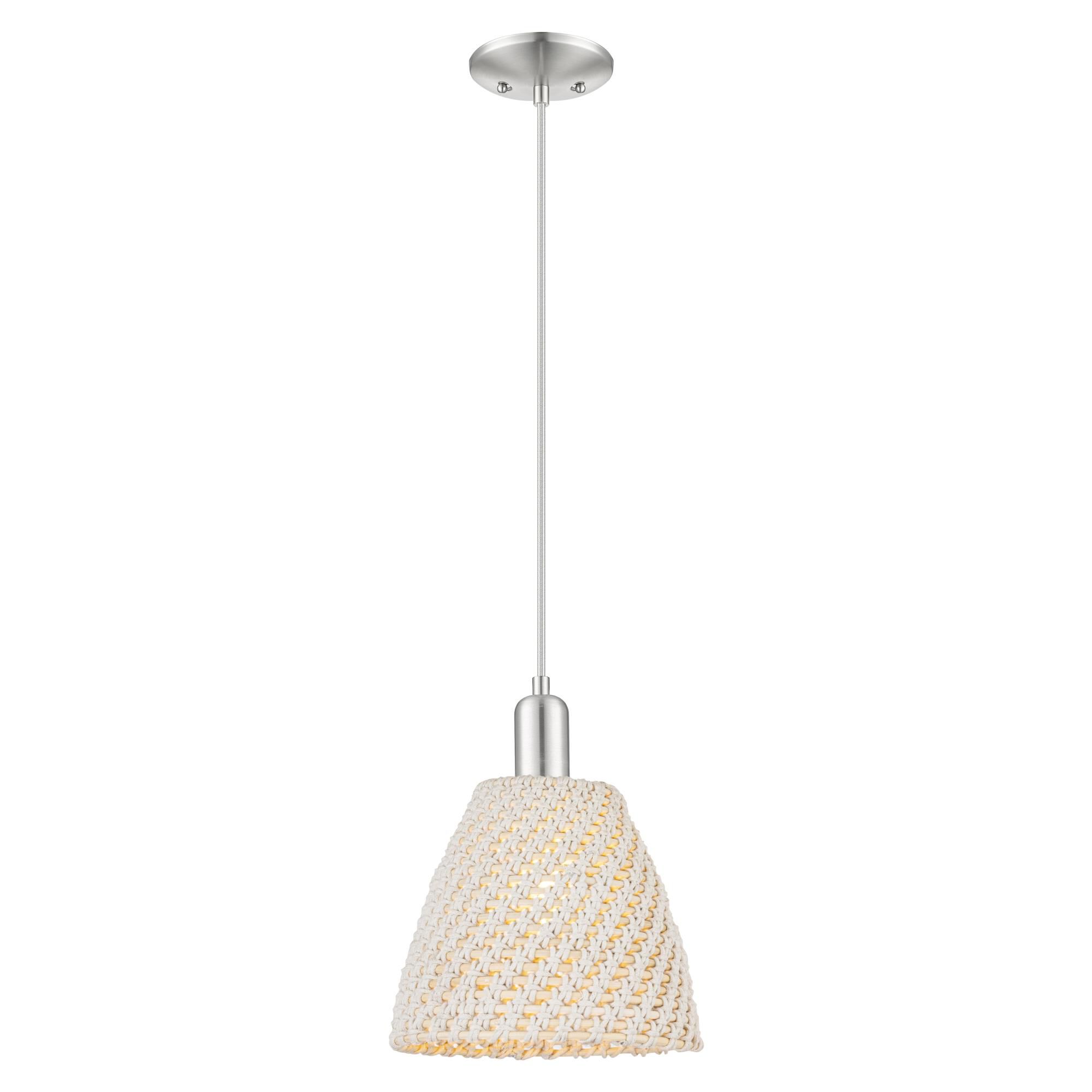 Bruno Marashlian Natural Ballston Dome 9 Inch Mini Pendant by Innovations Lighting