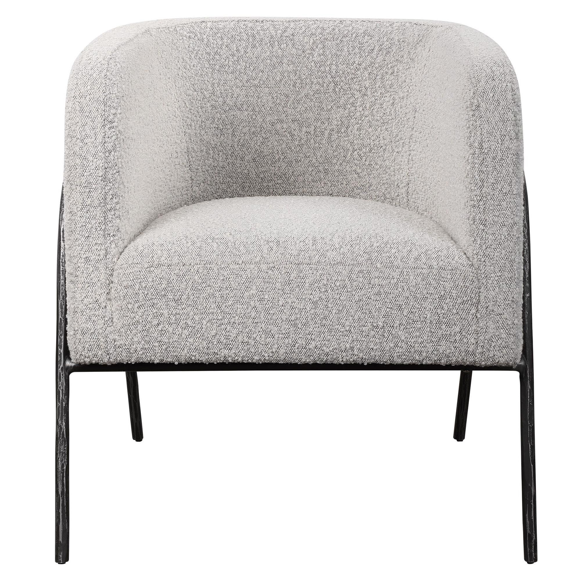 Shown in Inspired By Scandinavian Designs, This Barrel Back Style Chair Showcases Elegant Curved Lines With A finish