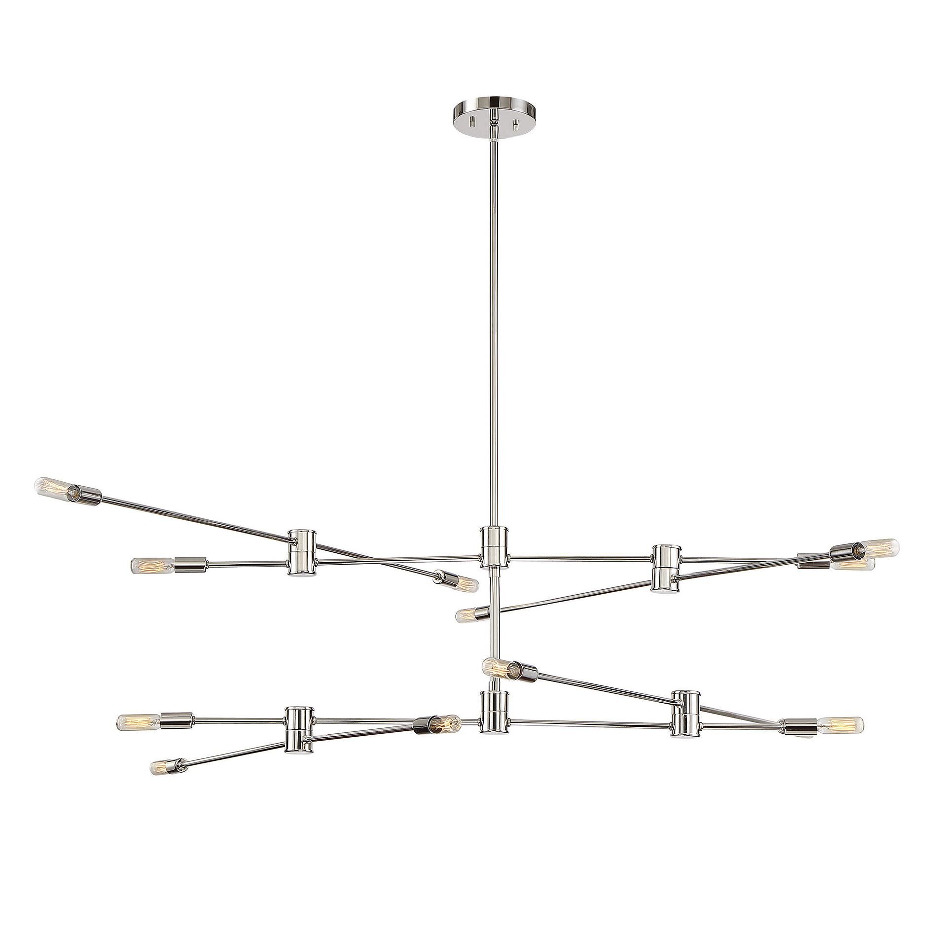 Lyrique 54 Inch 12 Light Chandelier by Savoy House