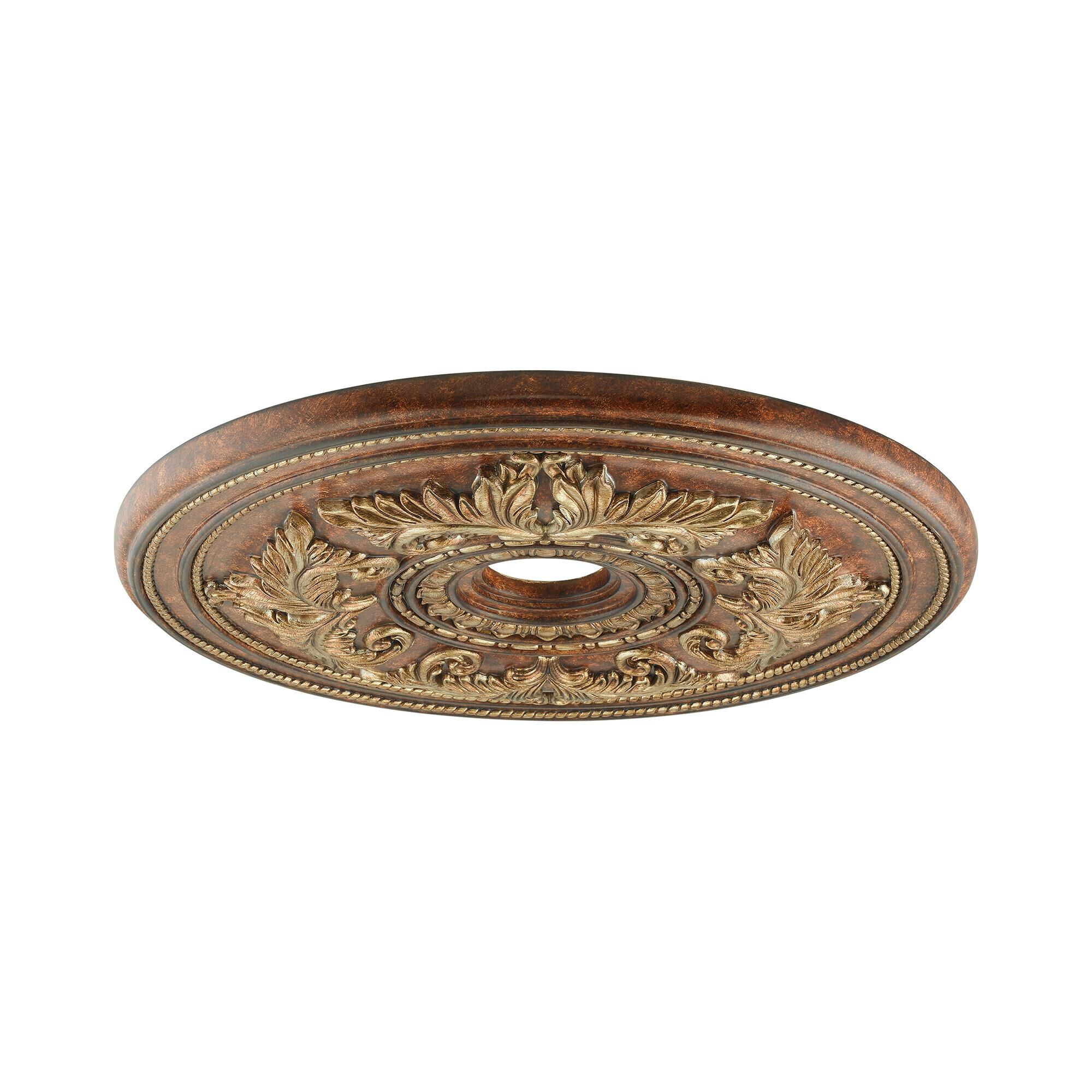 Shown in Verona Bronze-Aged Gold Leaf Accents finish