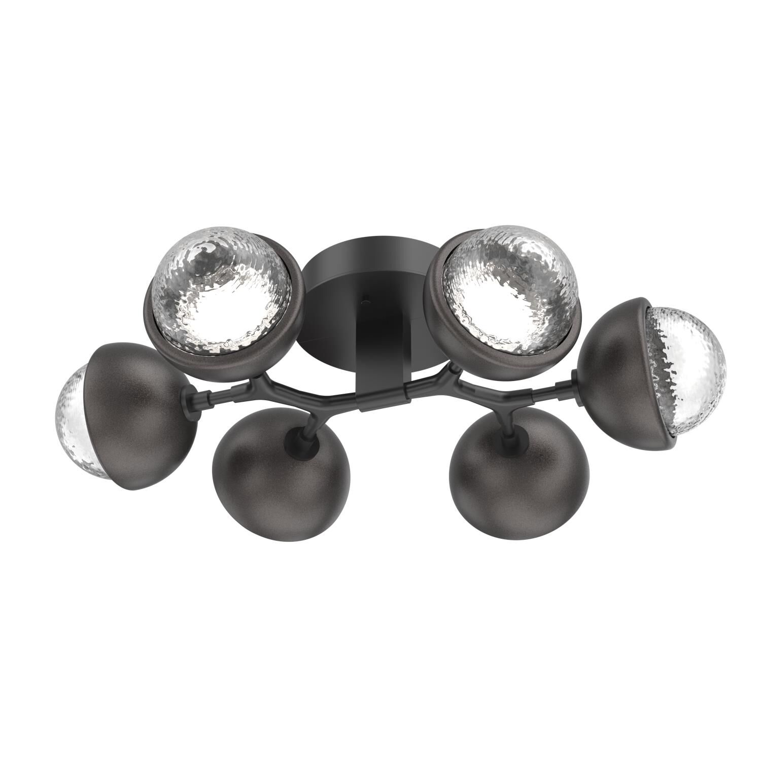 Shown in Matte Black finish and Clear glass and Graphite accent
