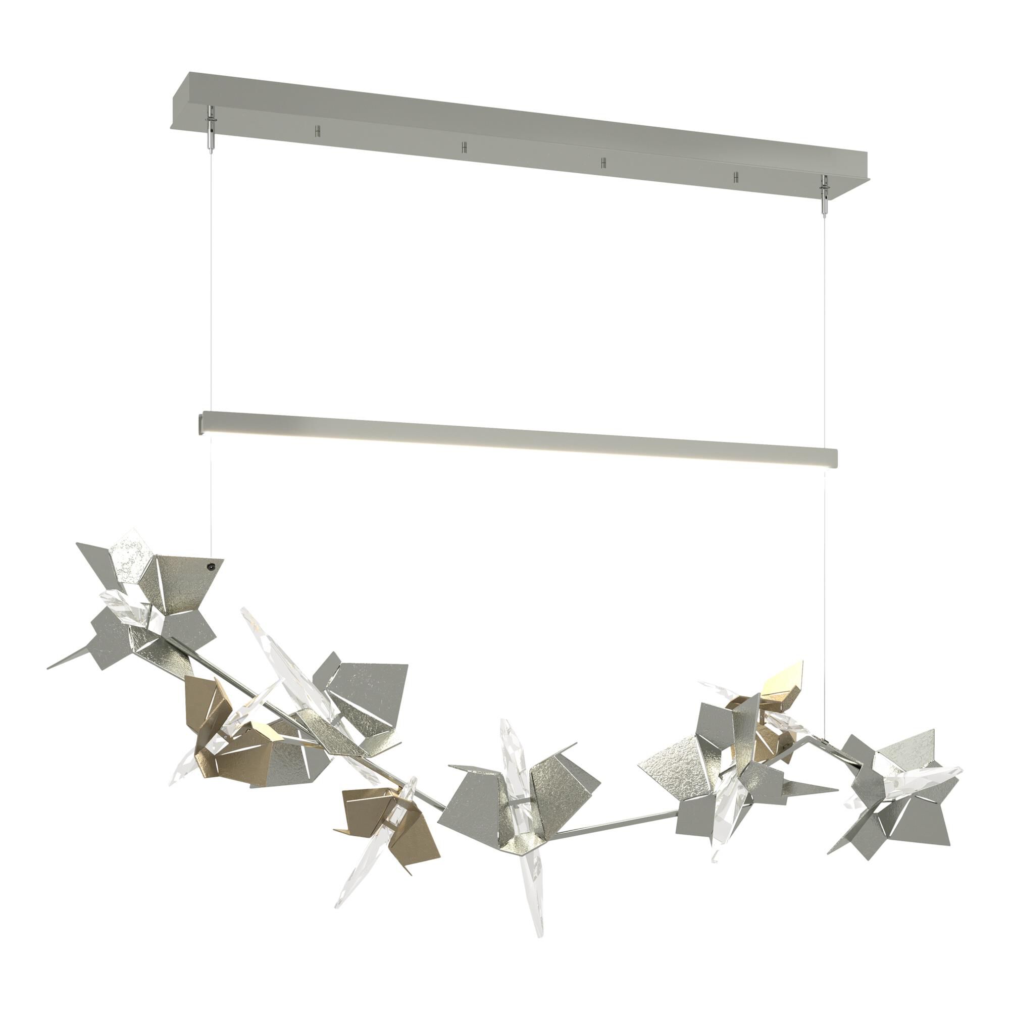 Shown in Sterling finish and Swarovski crystal and Gold glass and Soft Gold accent