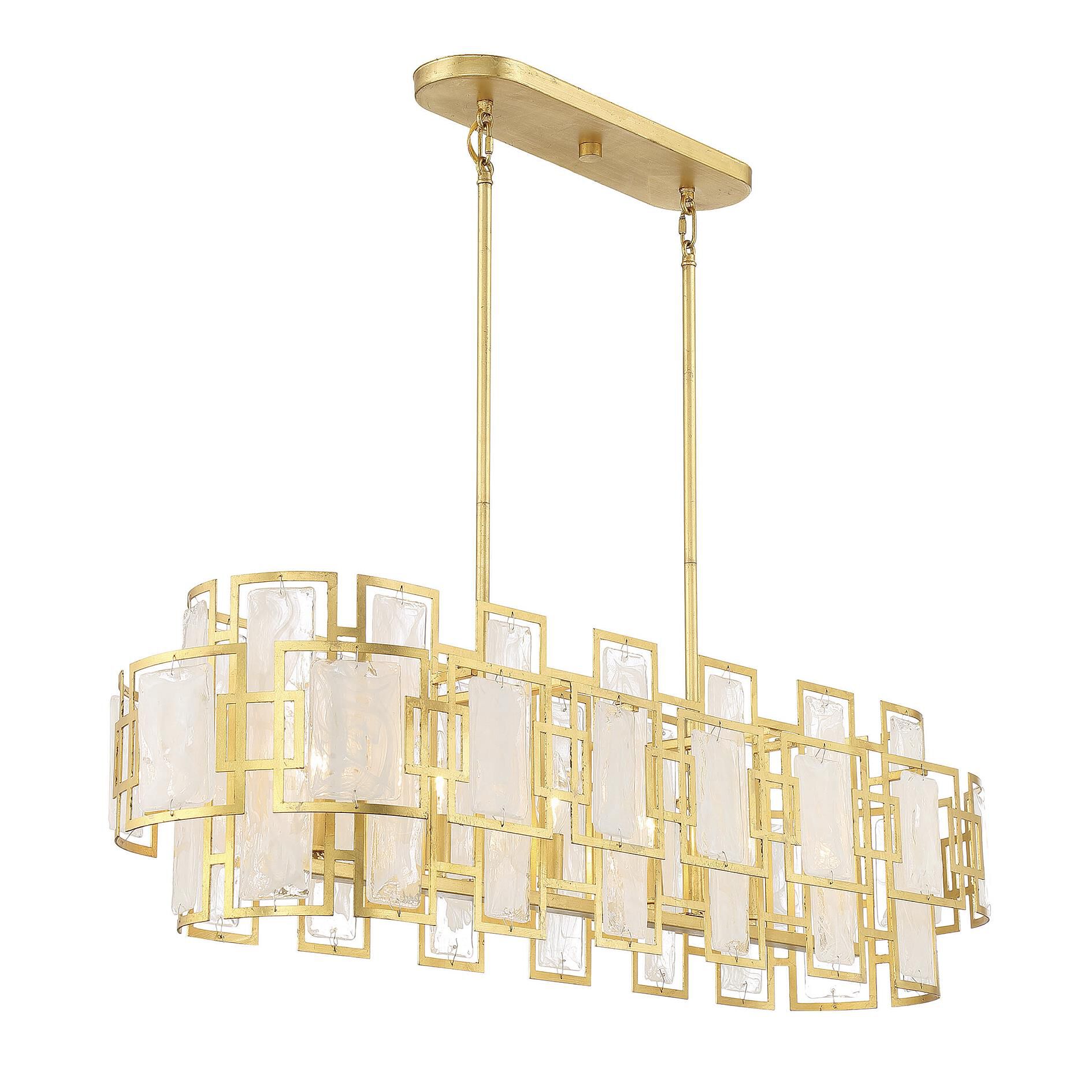 Portia 42 Inch 6 Light LED Linear Suspension Light by Savoy House