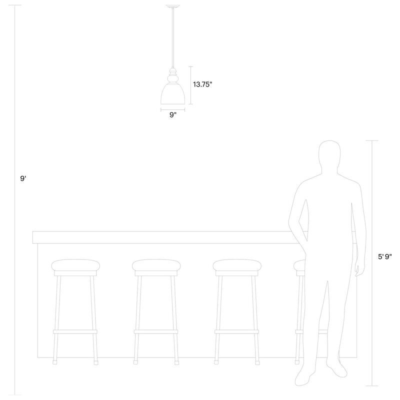Generation Lighting Matrimonio 9 Inch Mini Pendant