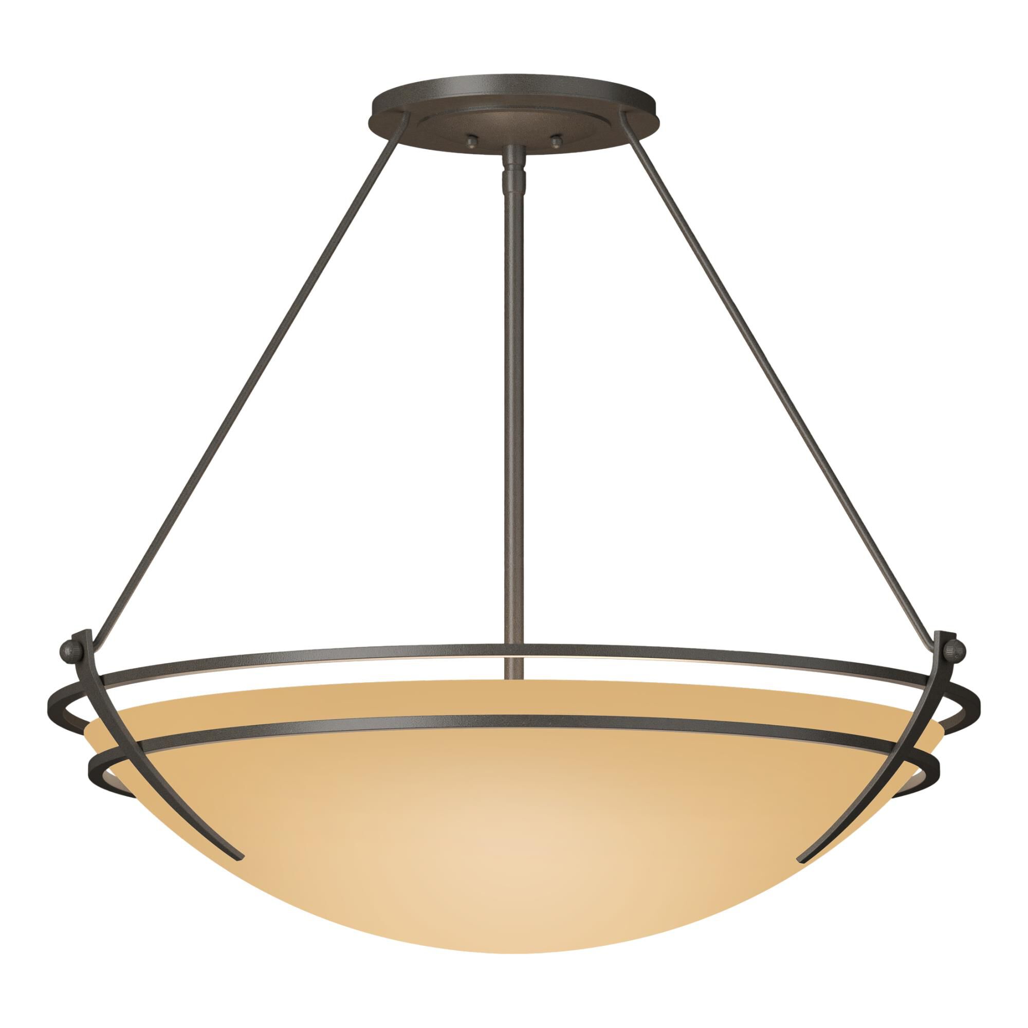 Presidio Tryne 28 Inch 3 Light Semi Flush Mount by Hubbardton Forge