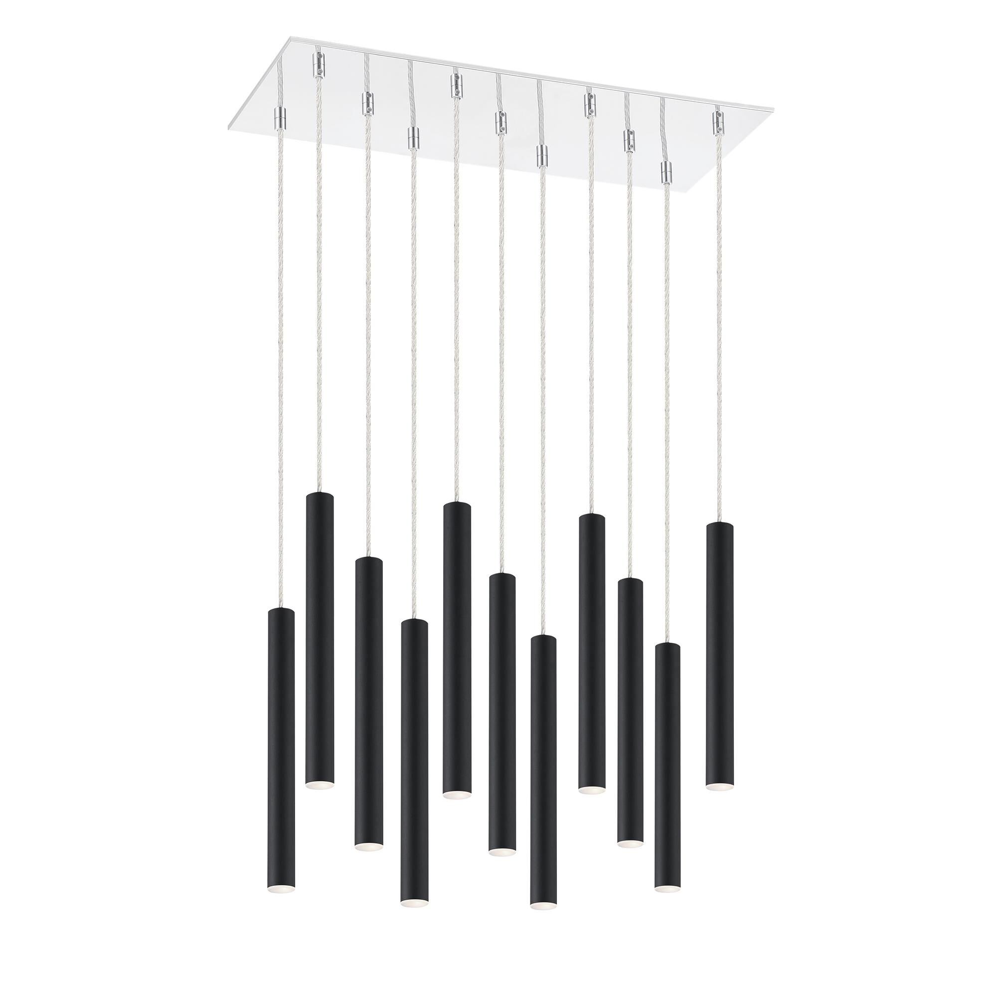Shown in Chrome finish and Steel glass and Steel shade