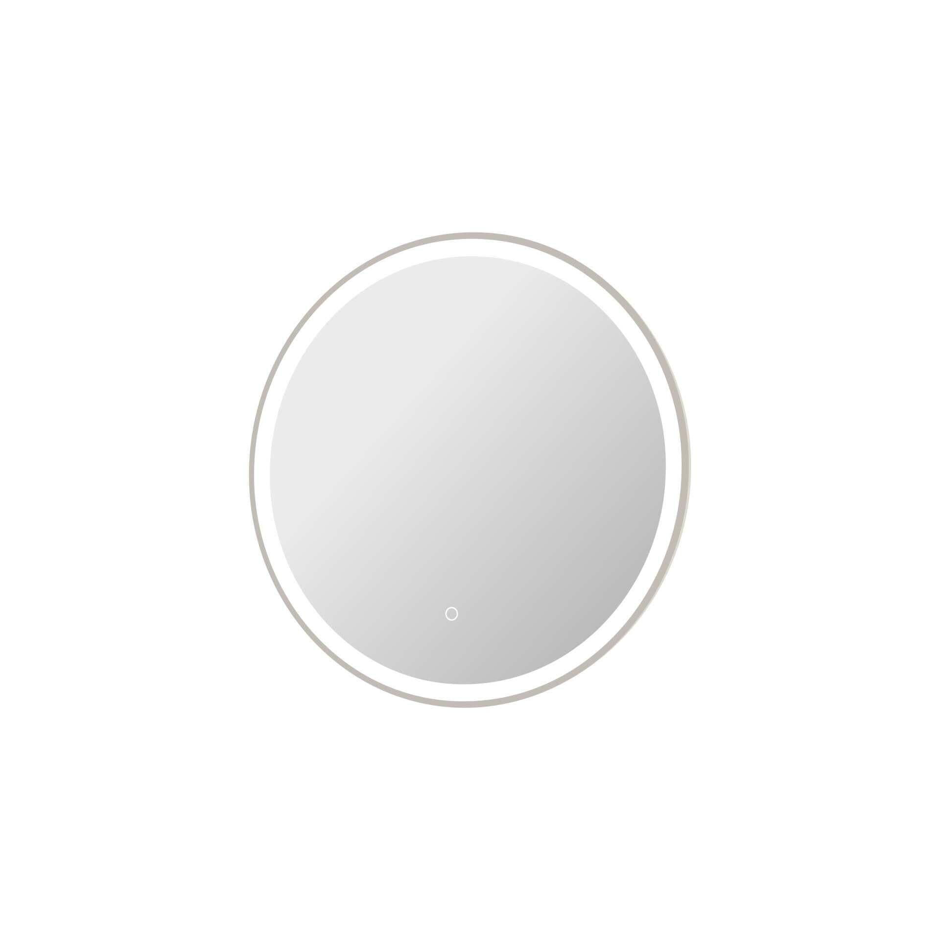Harmoni 28 Inch Round LED Lighted Mirror by Elegant Decor