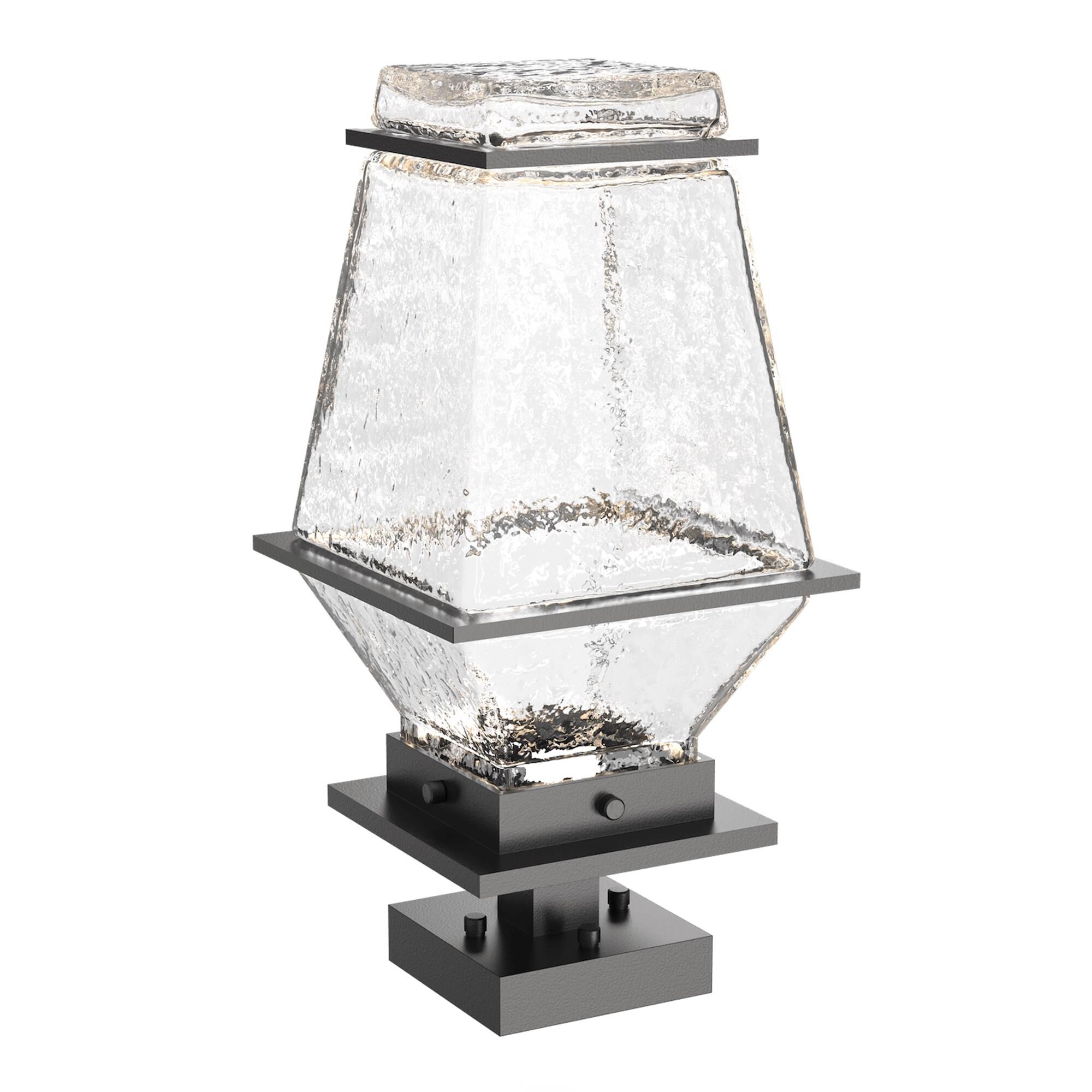 Shown in Argento Grey finish and Clear glass