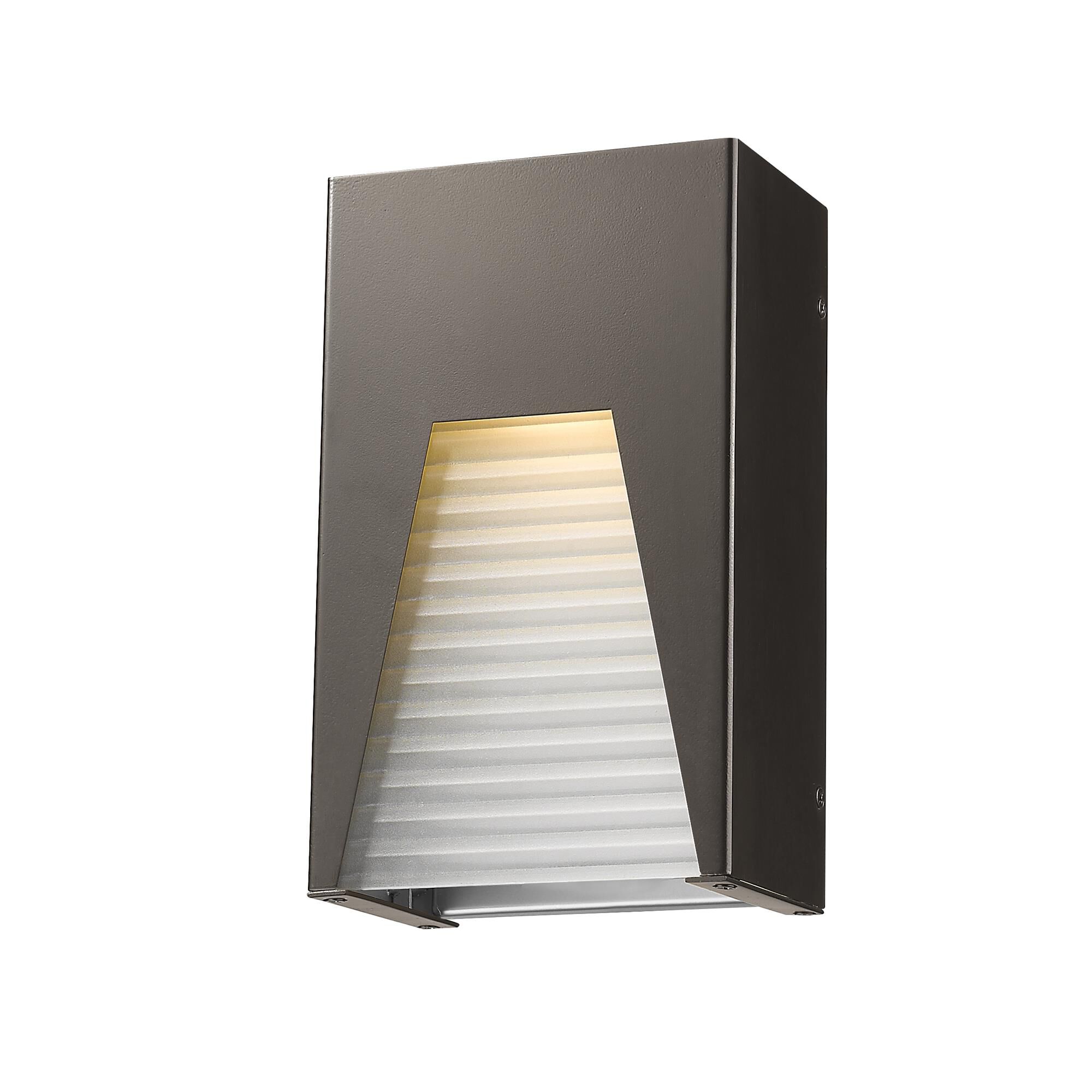 Shown in Bronze Silver finish and Glass shade