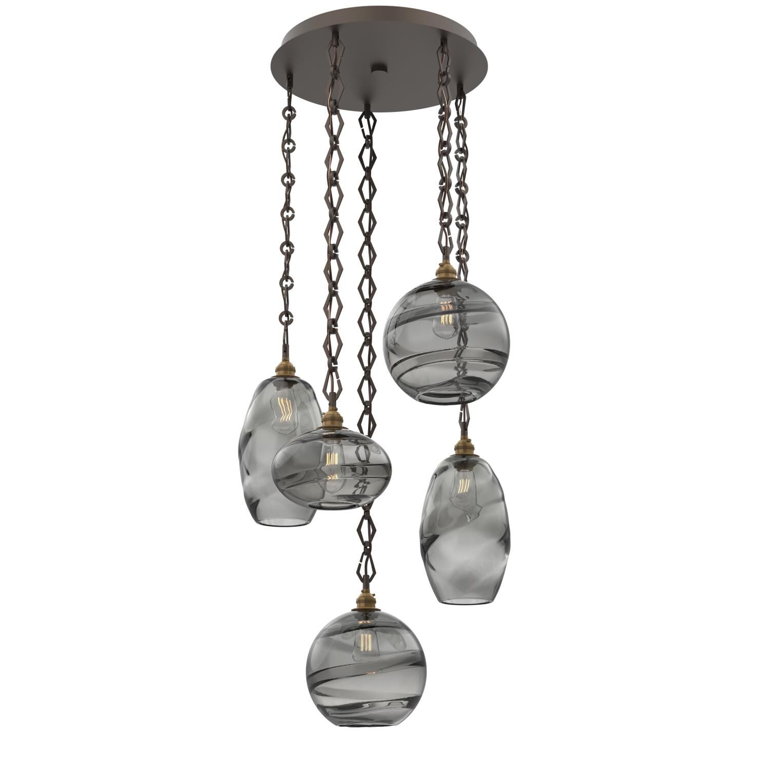 Levi Wilson Misto 23 Inch Multi Light Pendant by Hammerton Studio